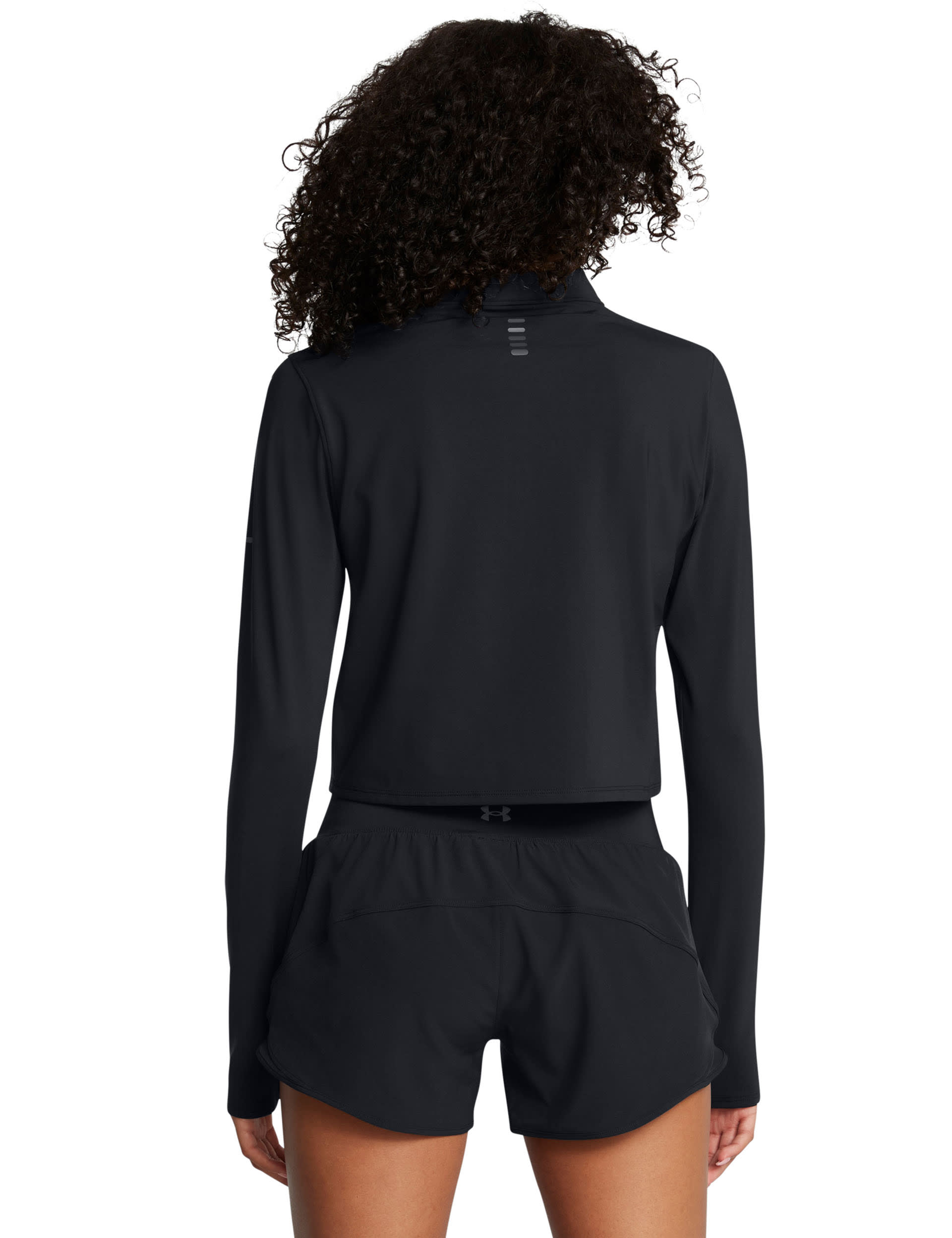 Under Armour Women's Launch Elite Long Sleeve Half Zip Top - Black, Black