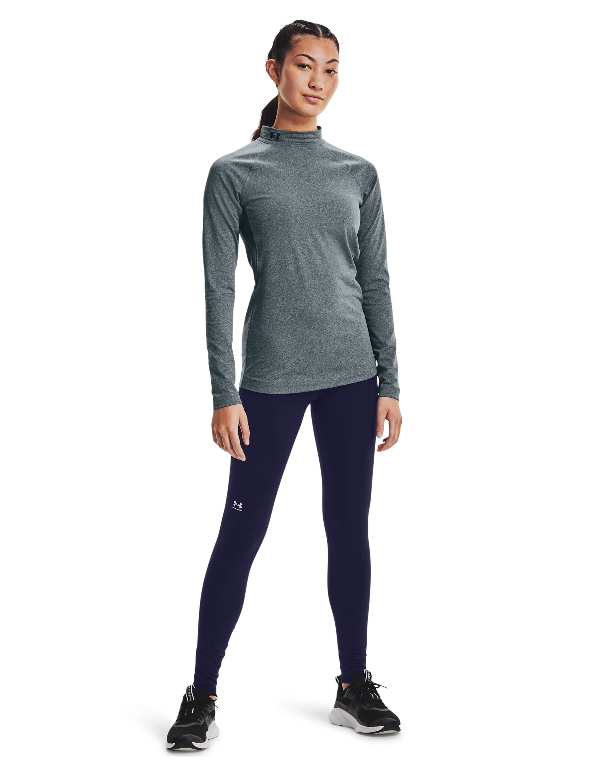 Under Armour Women's ColdGear Authentics Leggings - Dark Navy, Dark Navy