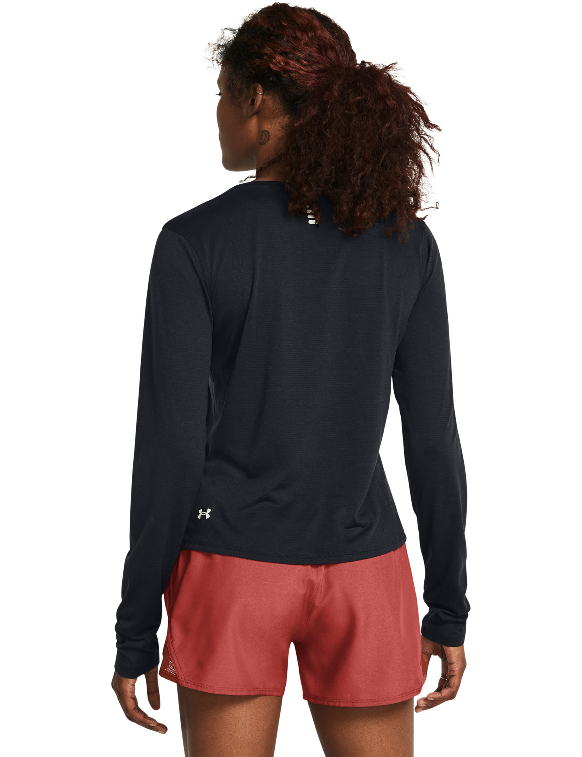 Under Armour Women's Launch Crew Neck Running Top - S - Black, Black