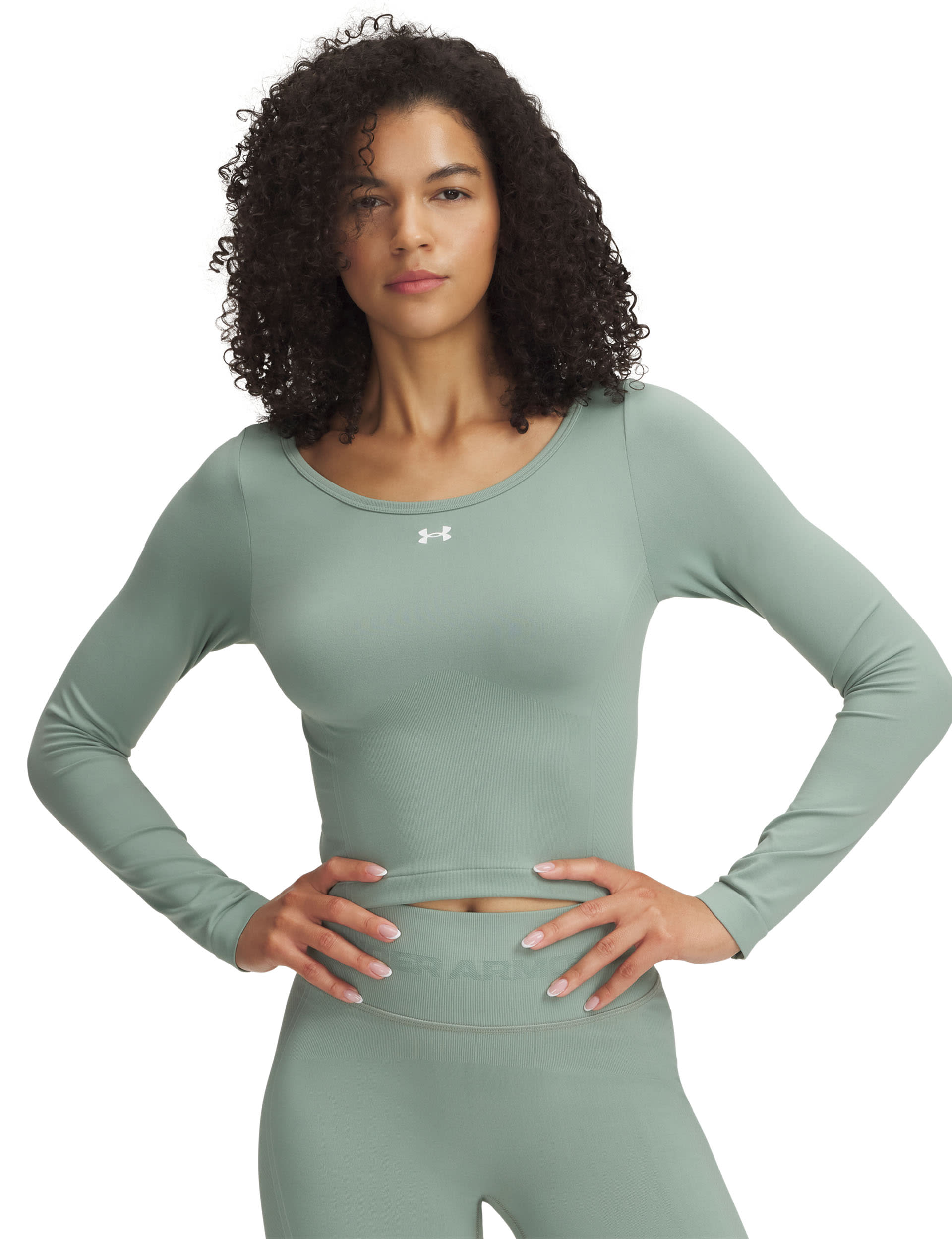 Under Armour Women's Vanish Seamless LS - Lime Green, Lime Green