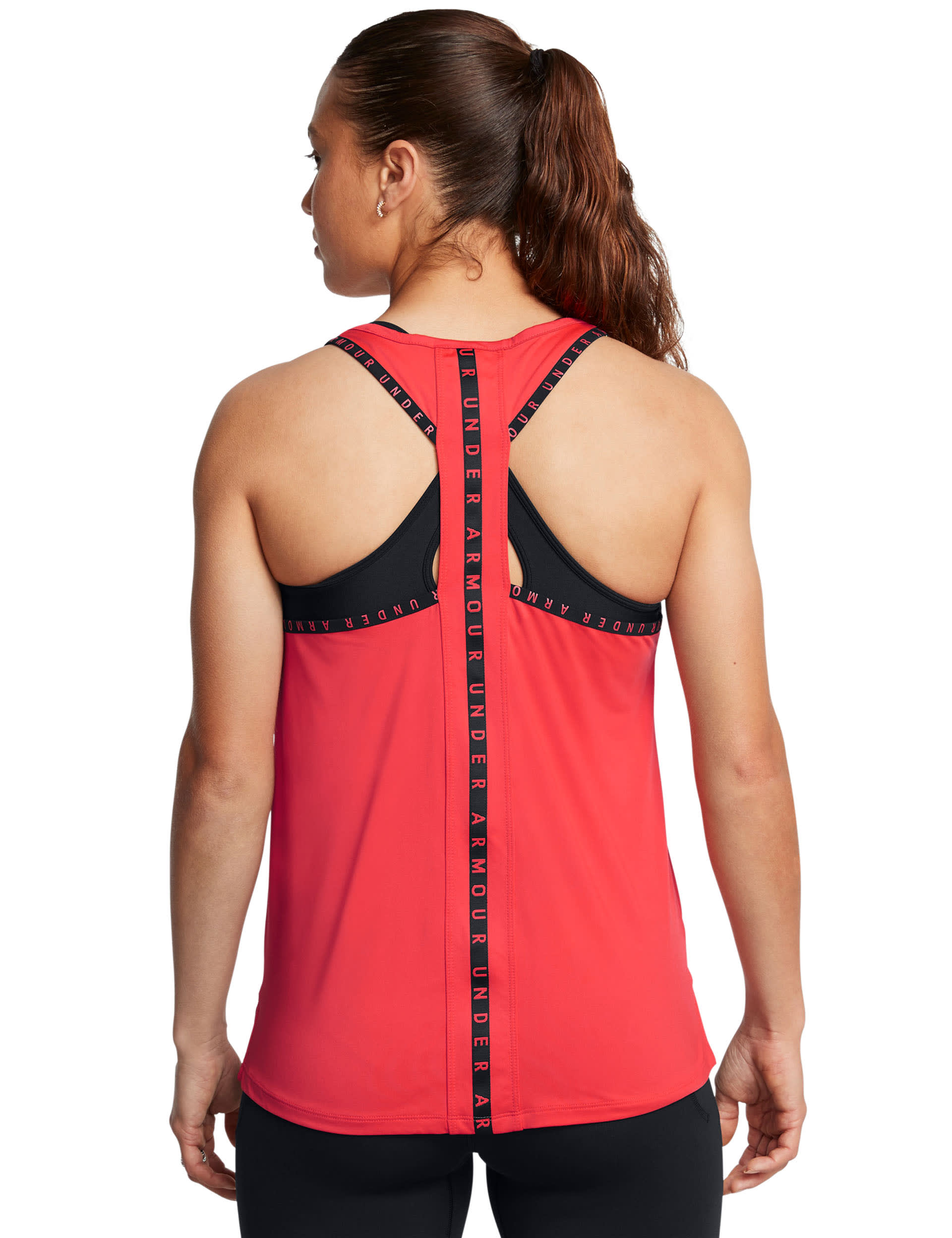 Under Armour Women's Knockout Scoop Neck Racer Back Vest Top - XL - Bright Red, Bright Red