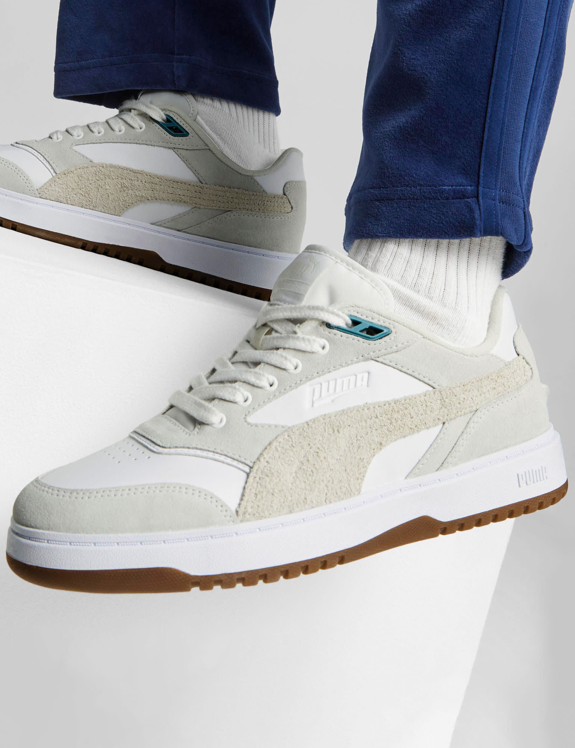 Puma Doublecourt PRM Trainers - 6 - White Mix, White Mix