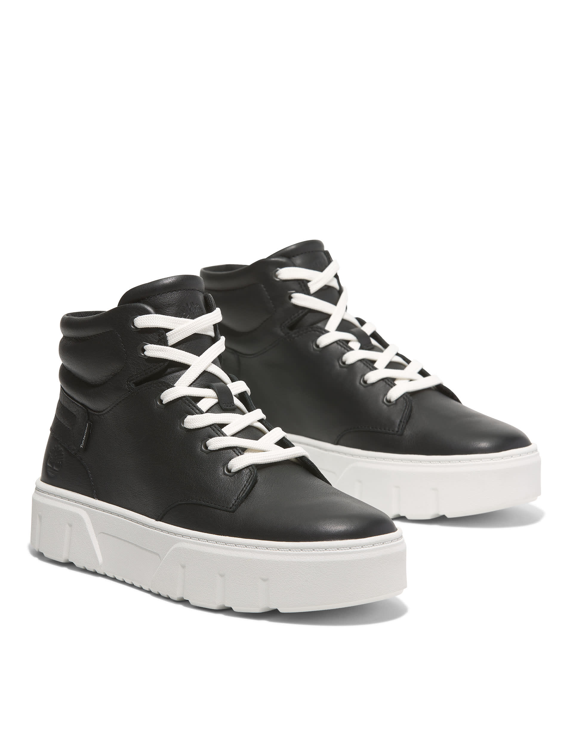 Timberland Women's Laurel Leather High Top Trainers - 6.5 - Black, Black