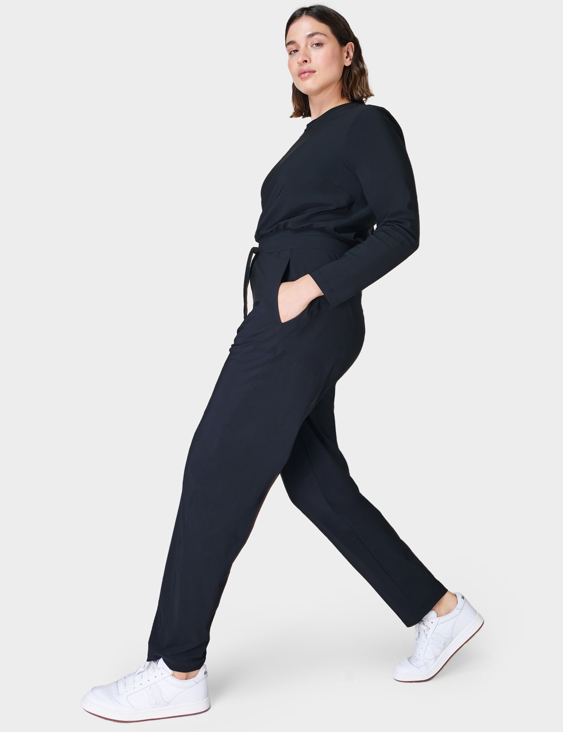 Sweaty Betty Women's Explorer Long Sleeve Jumpsuit - Black, Black