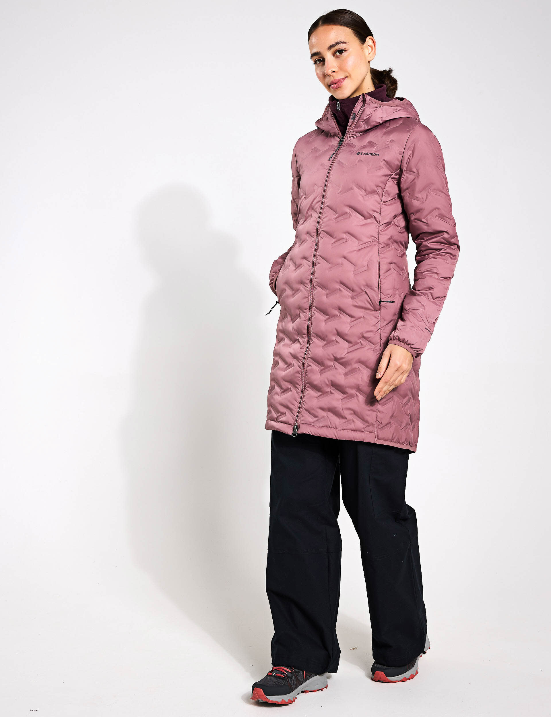 Columbia Women's Delta Ridge Down Longline Puffer Jacket - XS - Light Purple, Light Purple