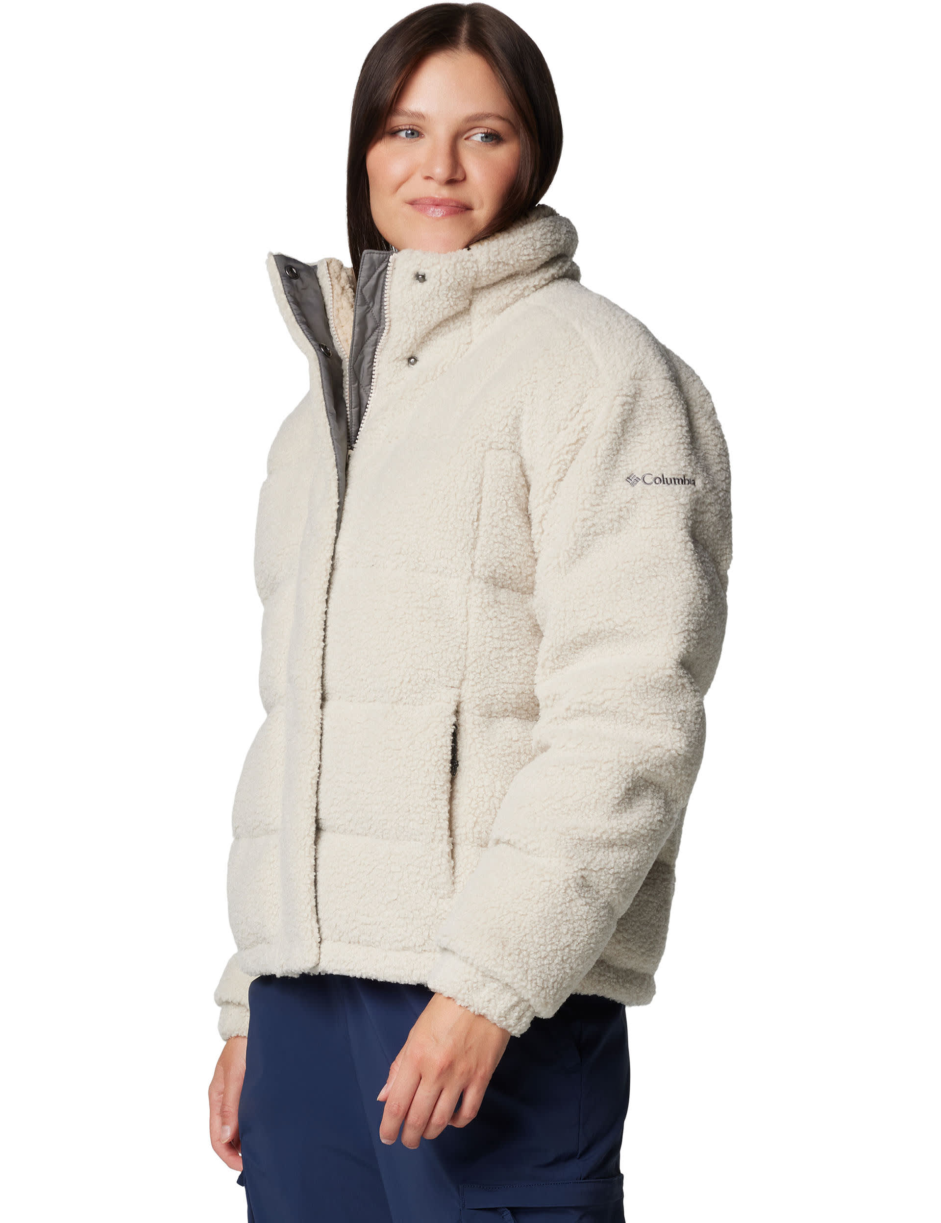 Columbia Women's Ruby Falls Novelty Feather & Down Puffer Jacket - Stone, Stone