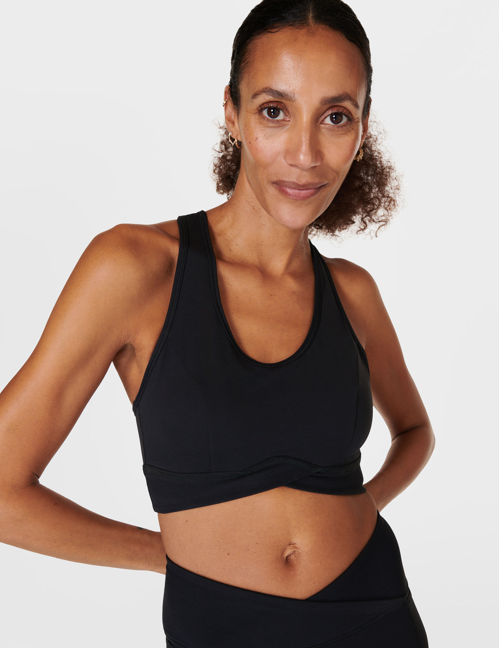 Sweaty Betty Women's Super Soft Ultra-Lite Non-Wired Sports Bra - M - Black, Black