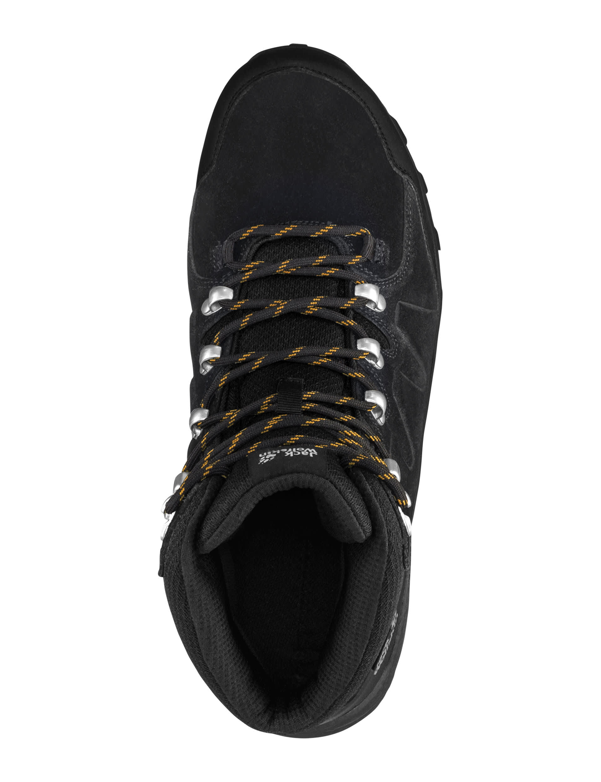 Jack Wolfskin Men's Refugio Waterproof Suede Walking Shoes - 8 - Black/Grey, Dark Brown,Black/Grey