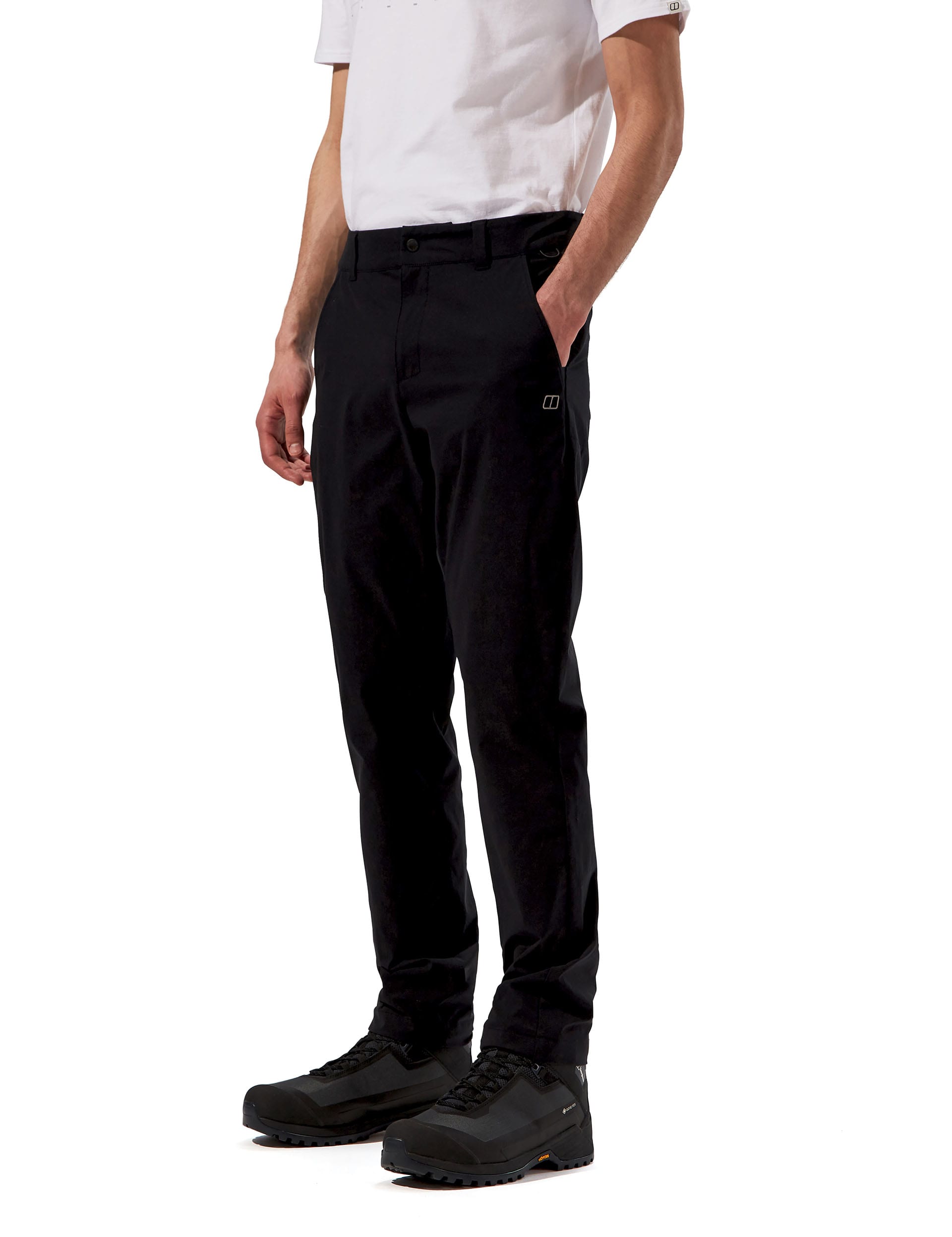 Berghaus Men's Everyday Regular Fit Lightweight Trousers - Black/Black, Black/Black