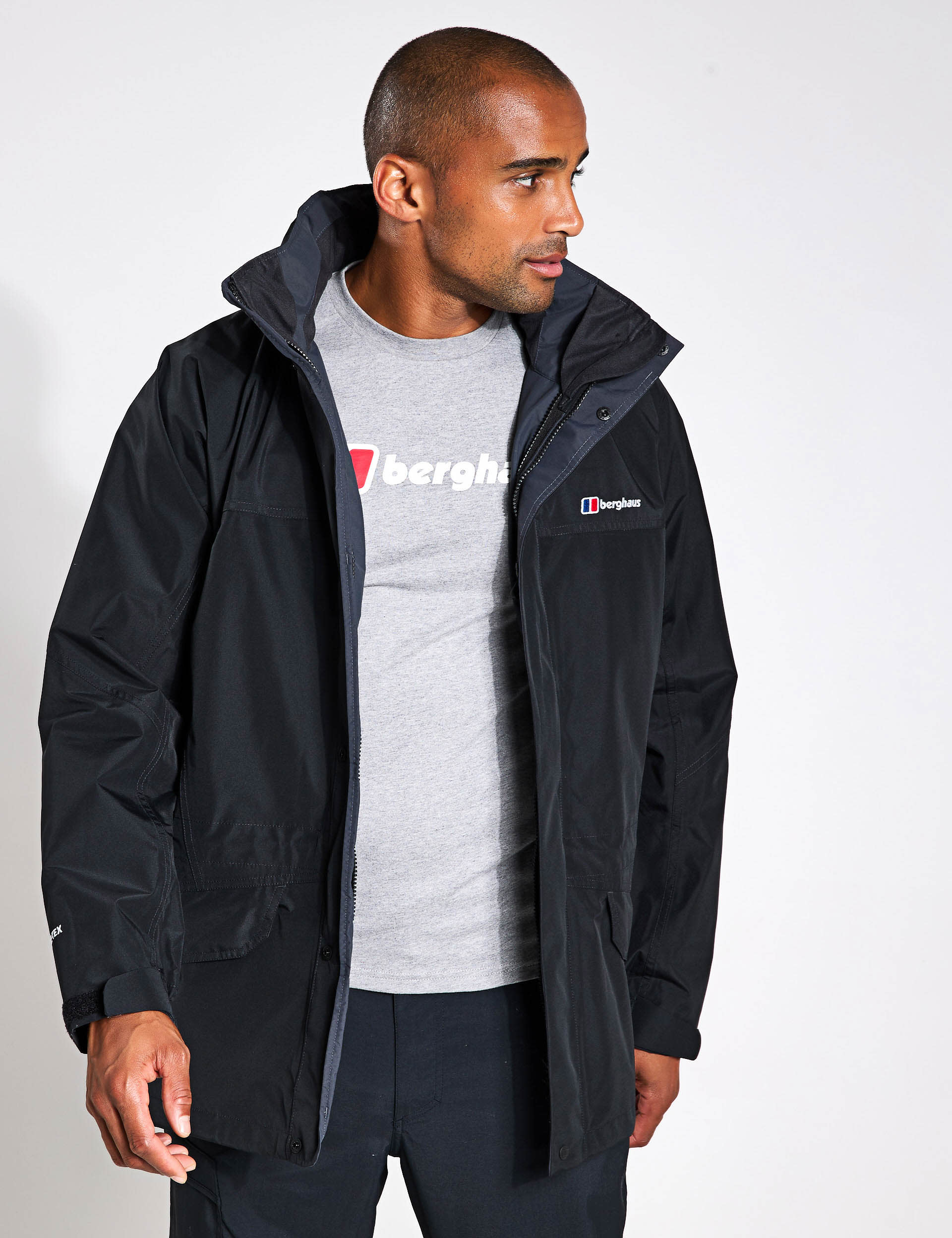 Berghaus Men's Cornice Waterproof Anorak - M - Black, Black