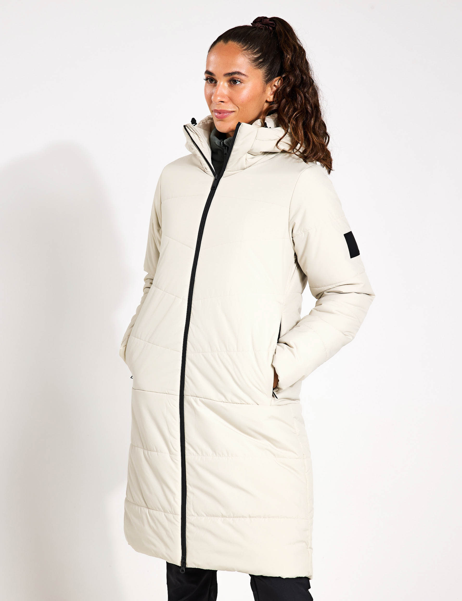 Jack Wolfskin Women's Deutzer Longline Puffer Coat - 14 - Ivory, Ivory