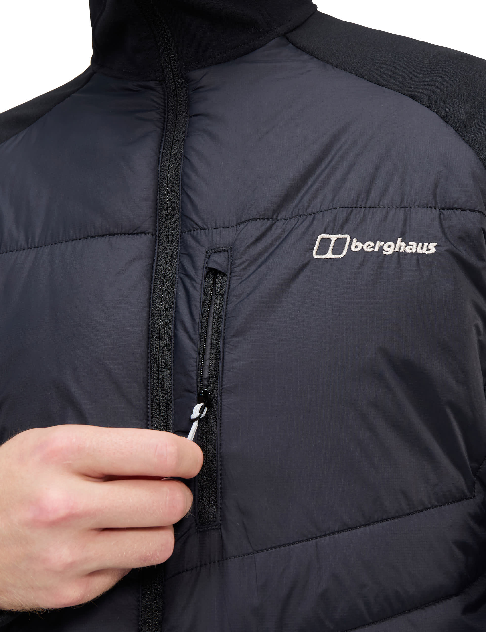 Berghaus Men's Trawden Hybrid Hooded Jacket - M - Black, Black