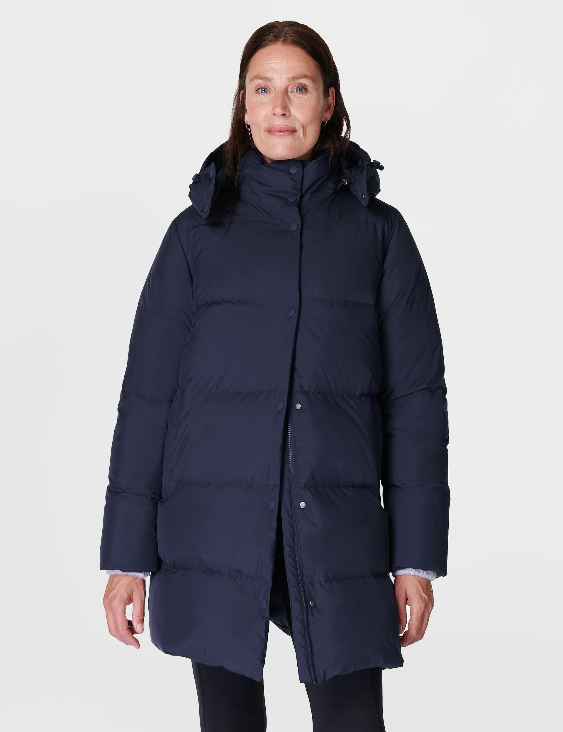 Sweaty Betty Women's Padded Hooded Puffer Jacket - L - Navy, Navy