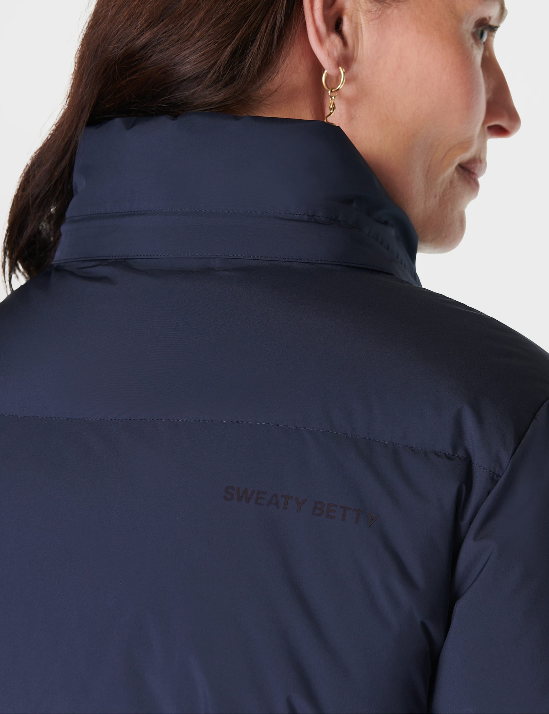 Sweaty Betty Women's Padded Hooded Puffer Jacket - L - Navy, Navy