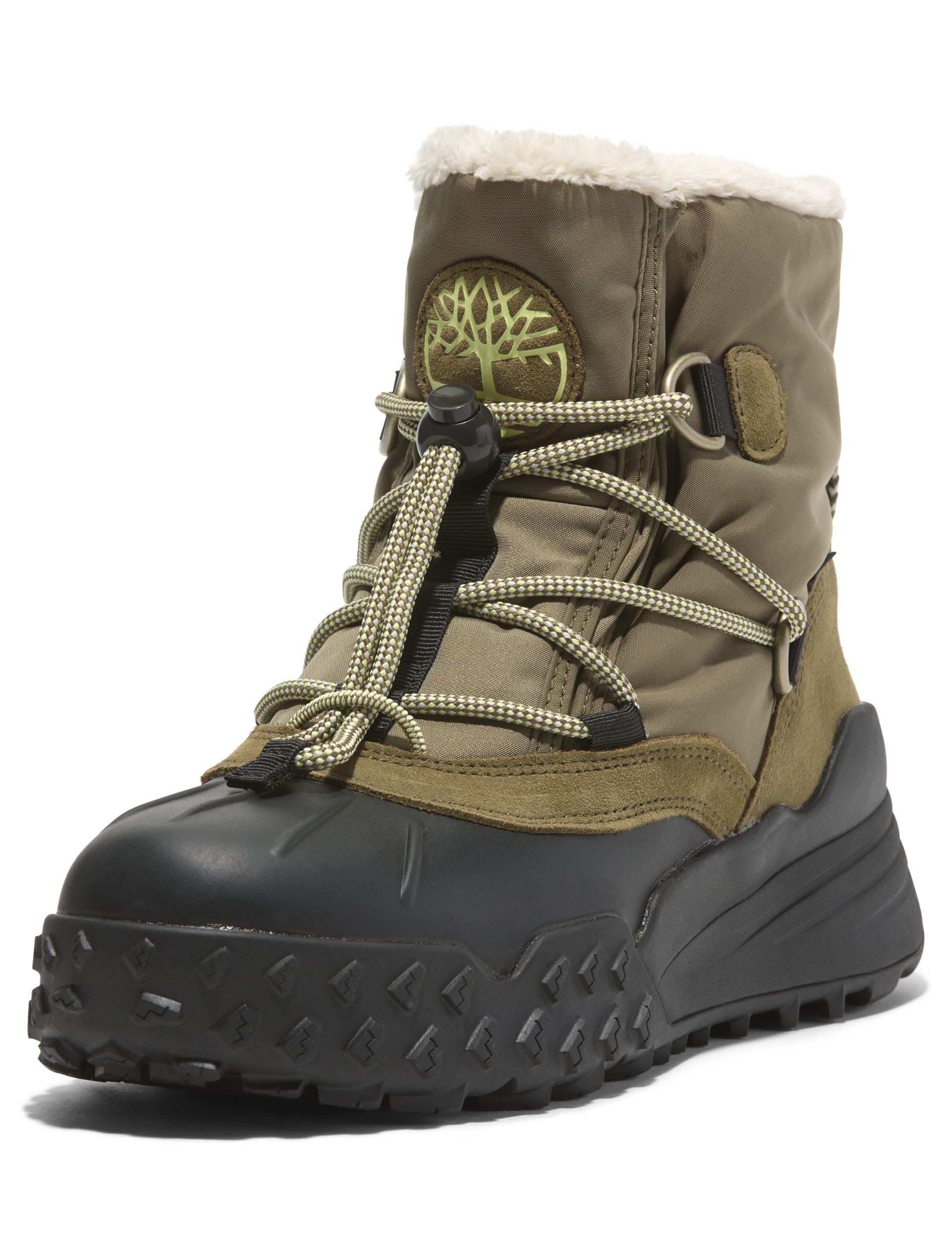 Timberland Women's Moriah Waterproof Flat Winter Boots - 5 - Khaki Mix, Khaki Mix