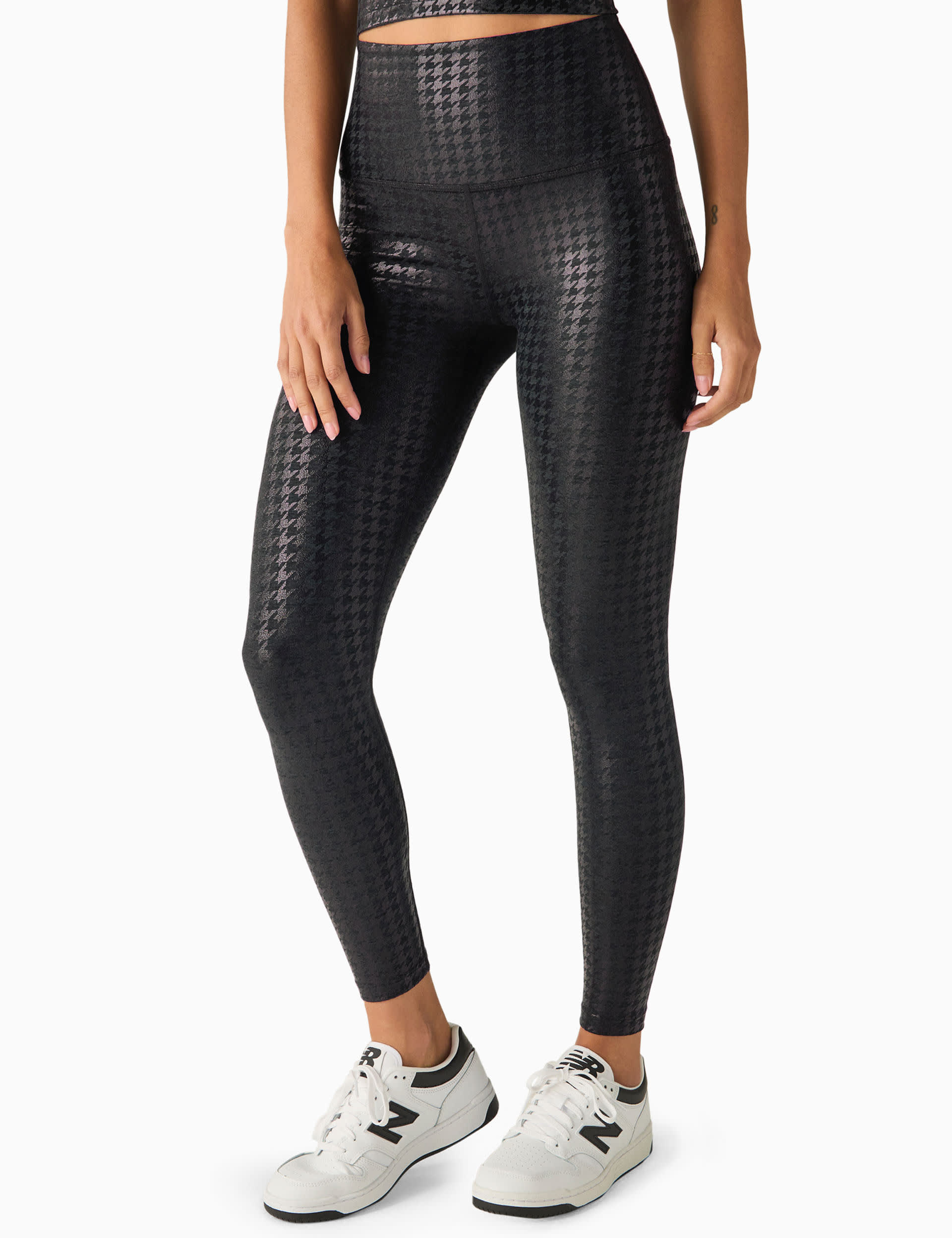 Beyond Yoga Women's Caught In The Midi High Waisted 7/8 Leggings - XL - Black Mix, Black Mix