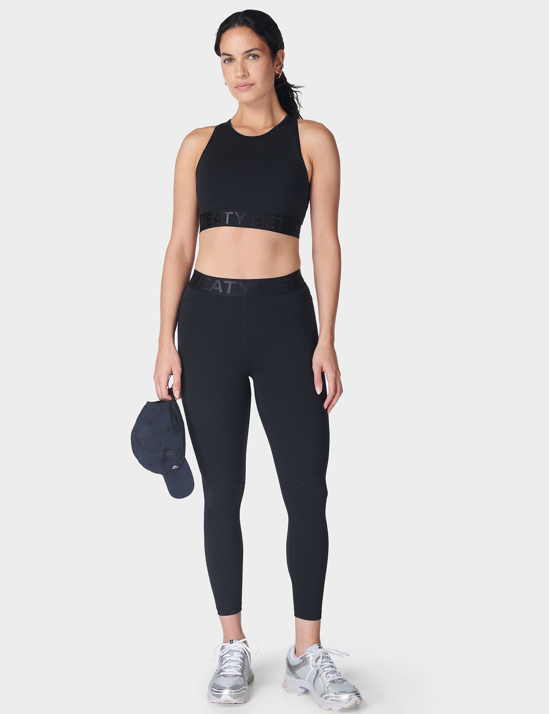 Sweaty Betty Women's Power Elastic Waist Sculpting 7/8 Leggings - M - Black, Black