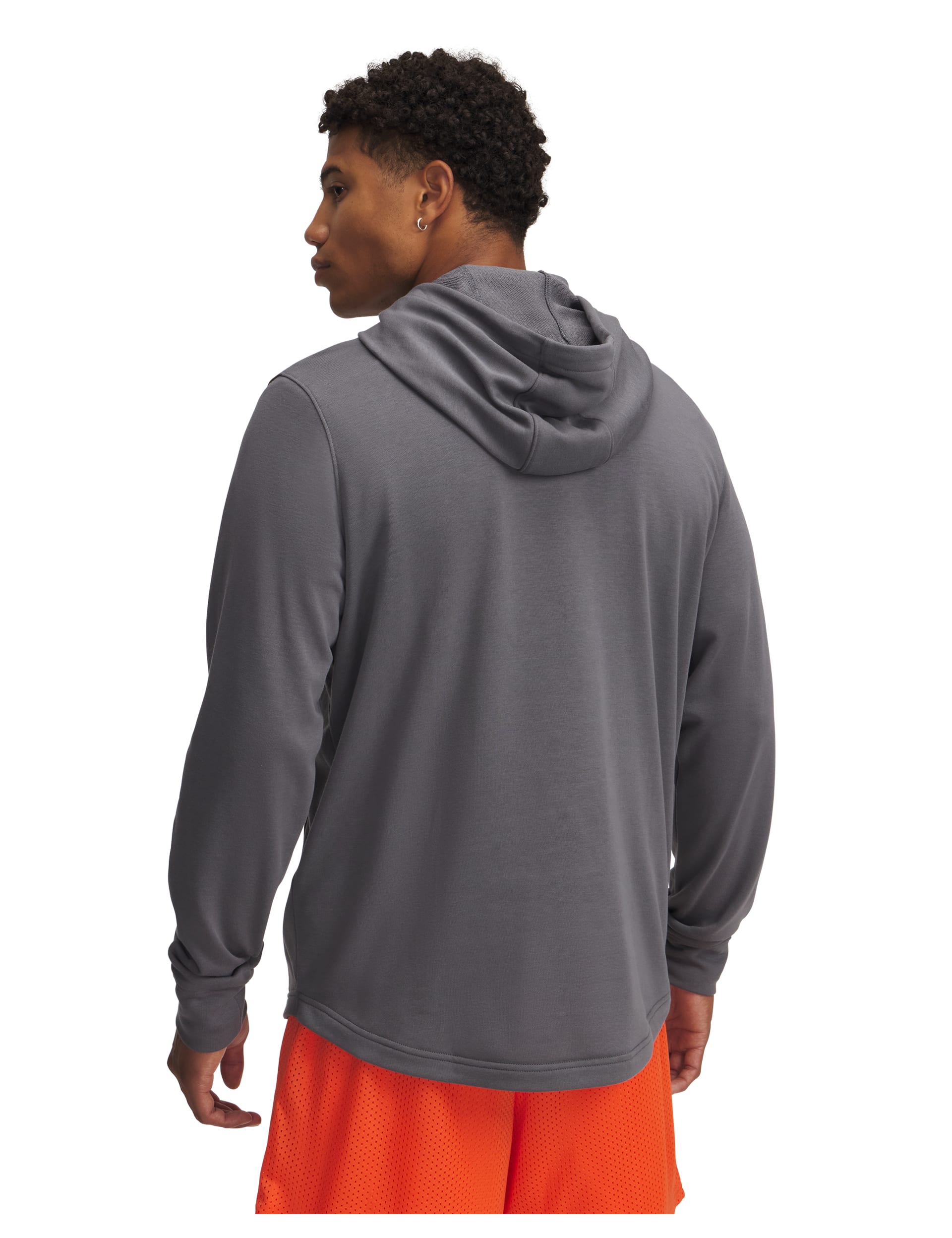 Under Armour Men's Rival Terry Logo Cotton Rich Hoodie - Grey, Grey