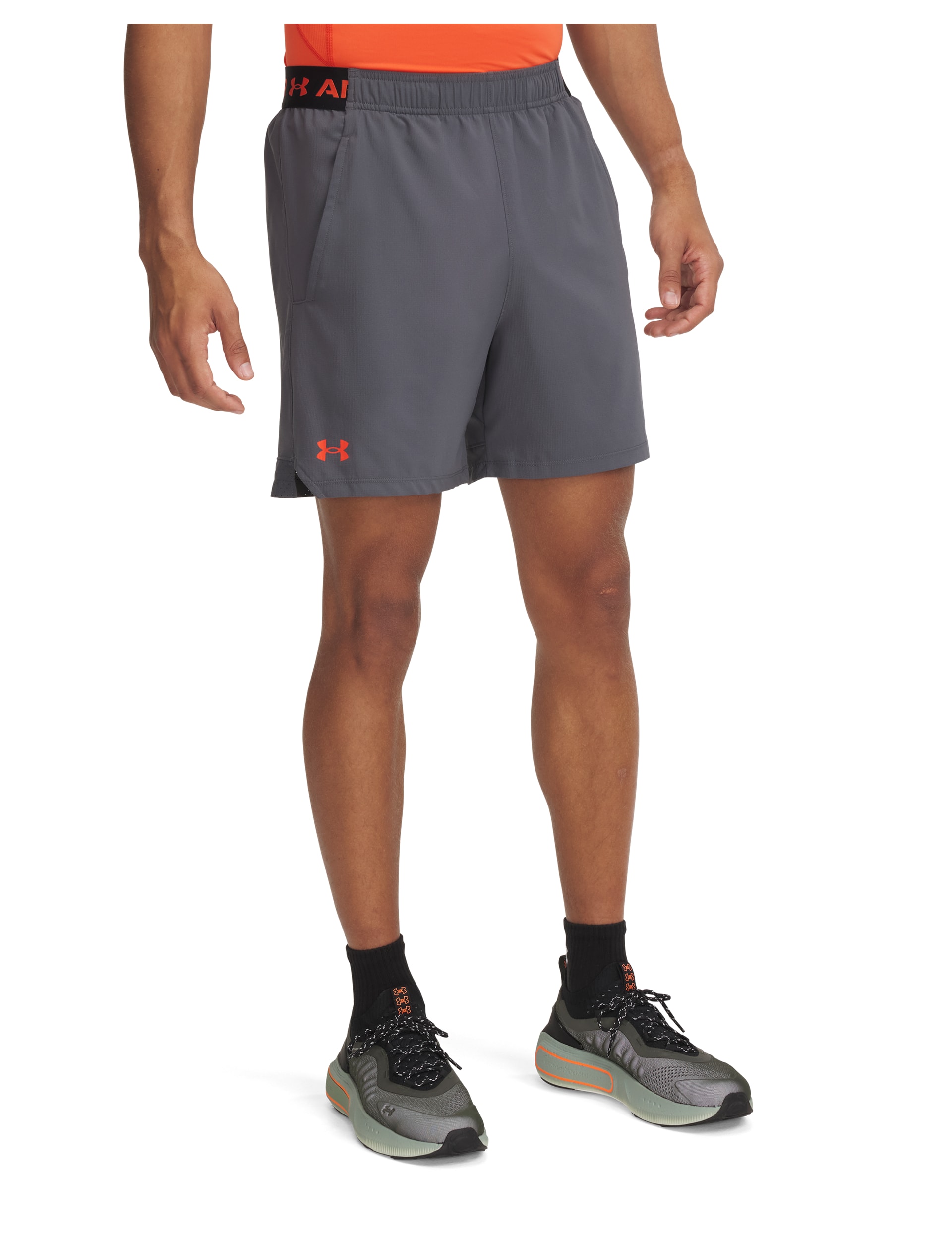 Under Armour Men's Vanish Elite Water Resistant 2-in-1 Shorts - M - Dark Grey, Dark Grey