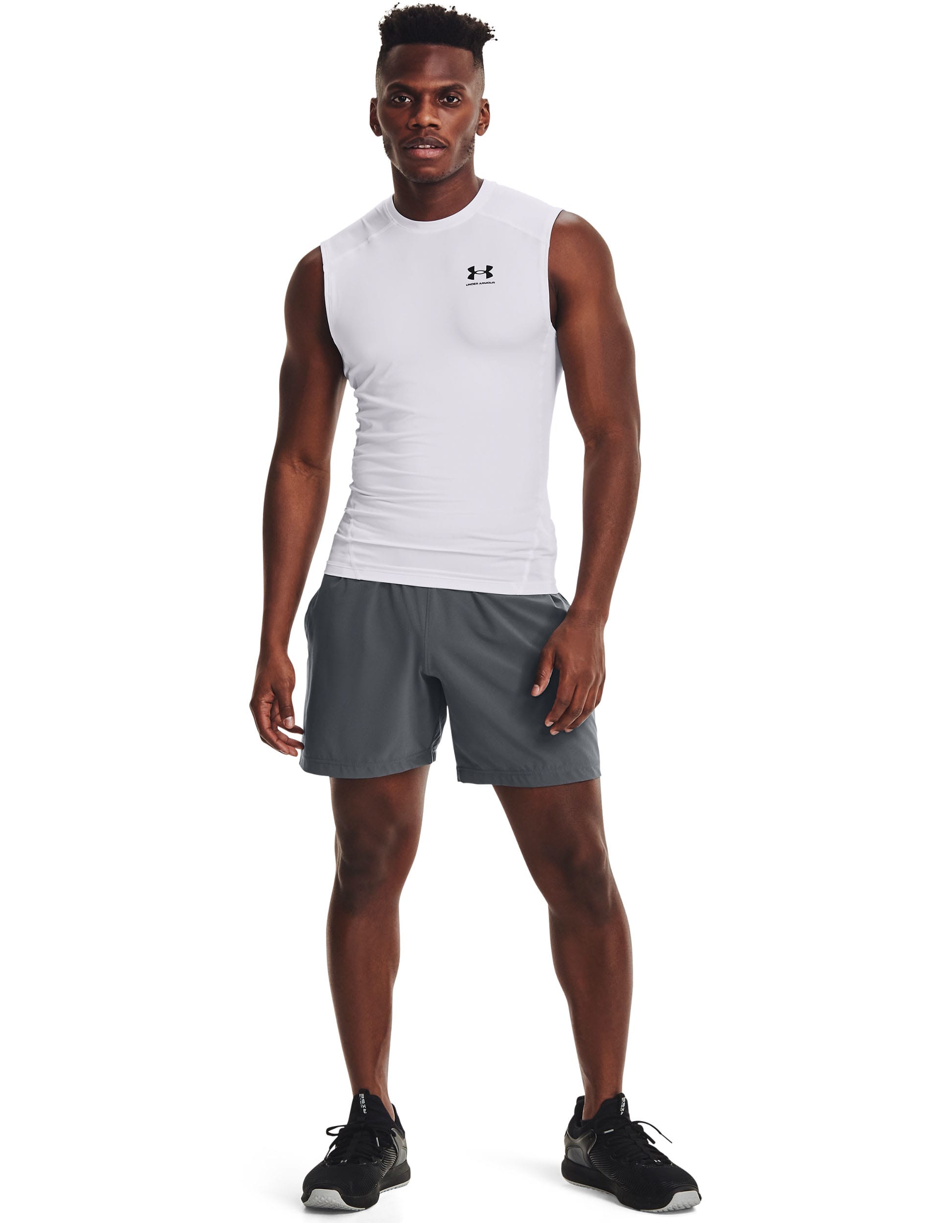 Under Armour Men's HeatGear Sleeveless Lightweight Sports Vest - M - White, White