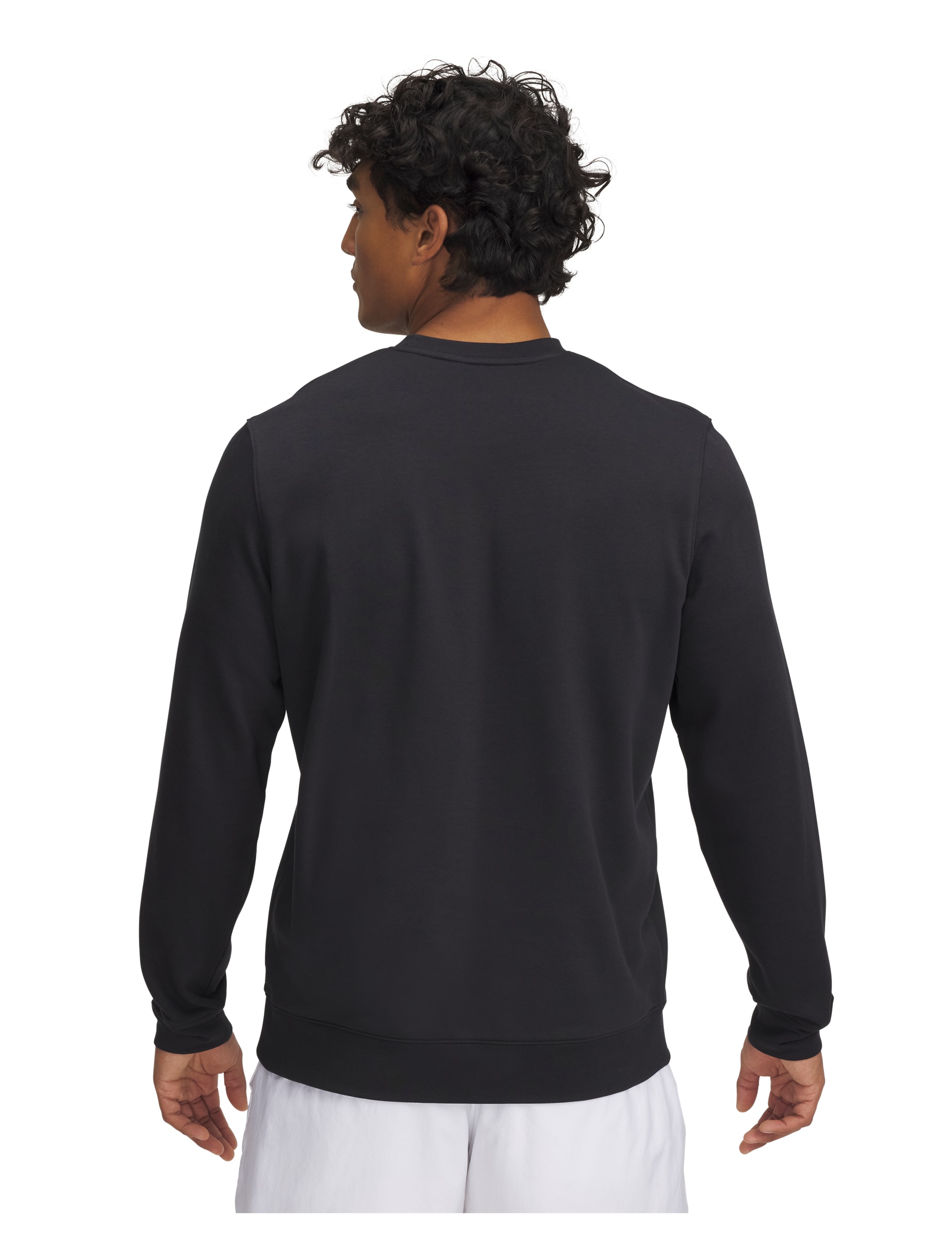 Under Armour Men's Rival Terry Logo Crew Neck Sweatshirt - M - Black Mix, Black Mix