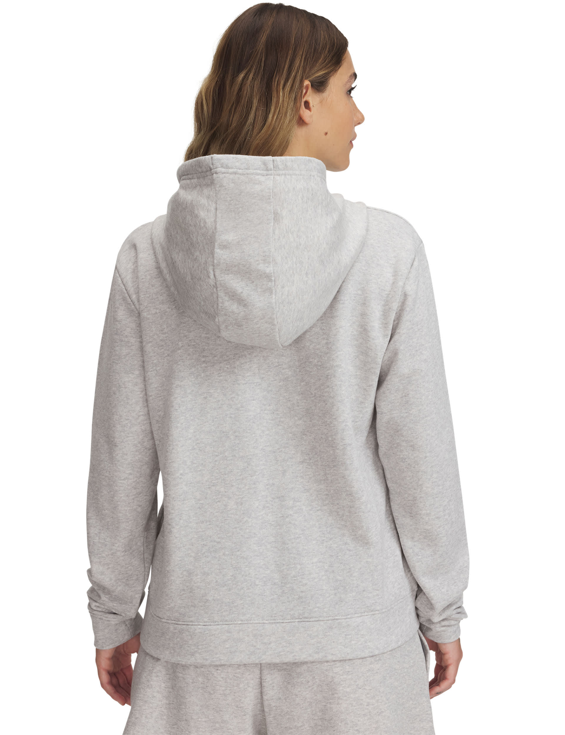 Under Armour Women's Rival Cotton Rich Hoodie - M - Light Grey, Light Grey