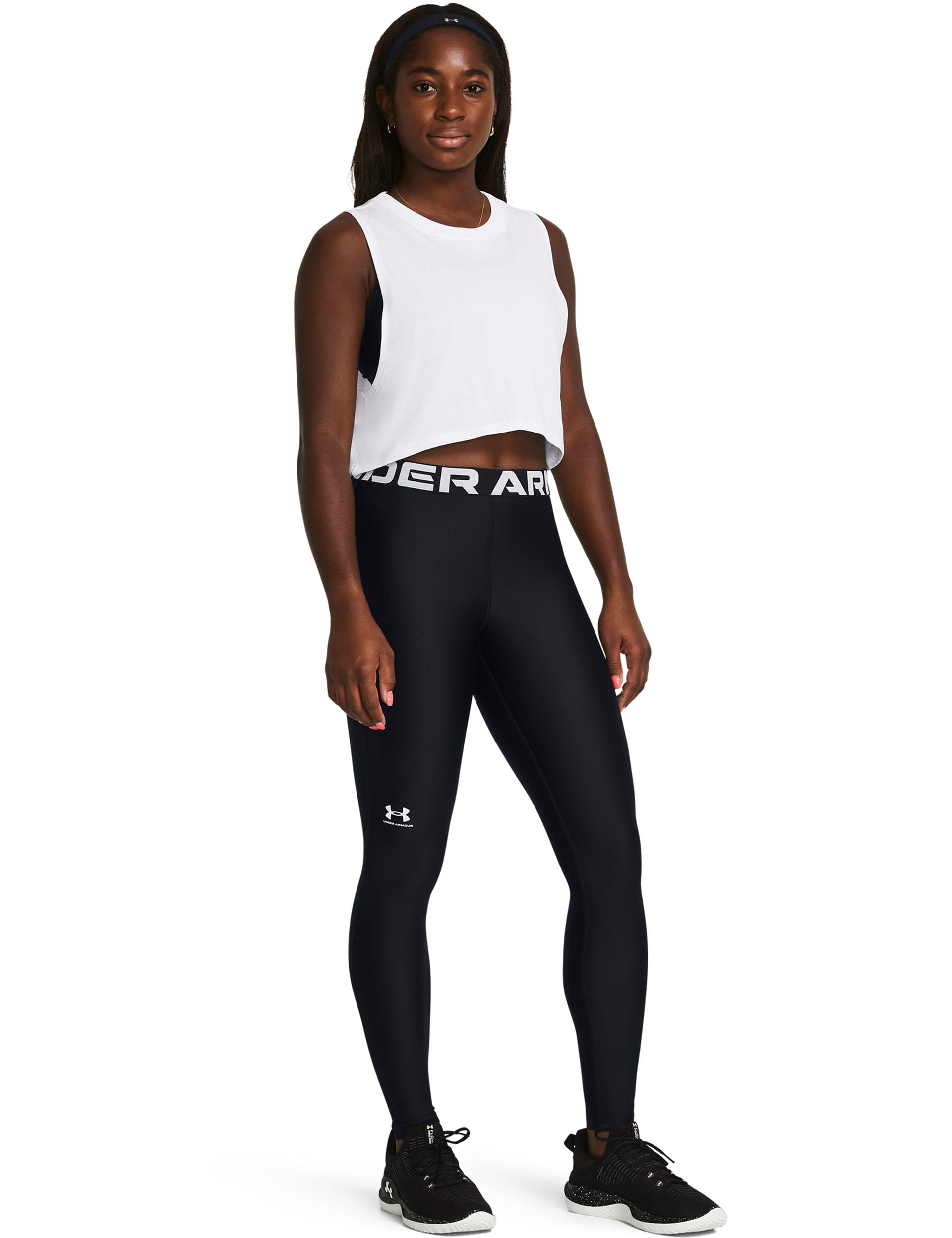 Under Armour Women's HeatGear High Waisted Leggings - M - Black, Black