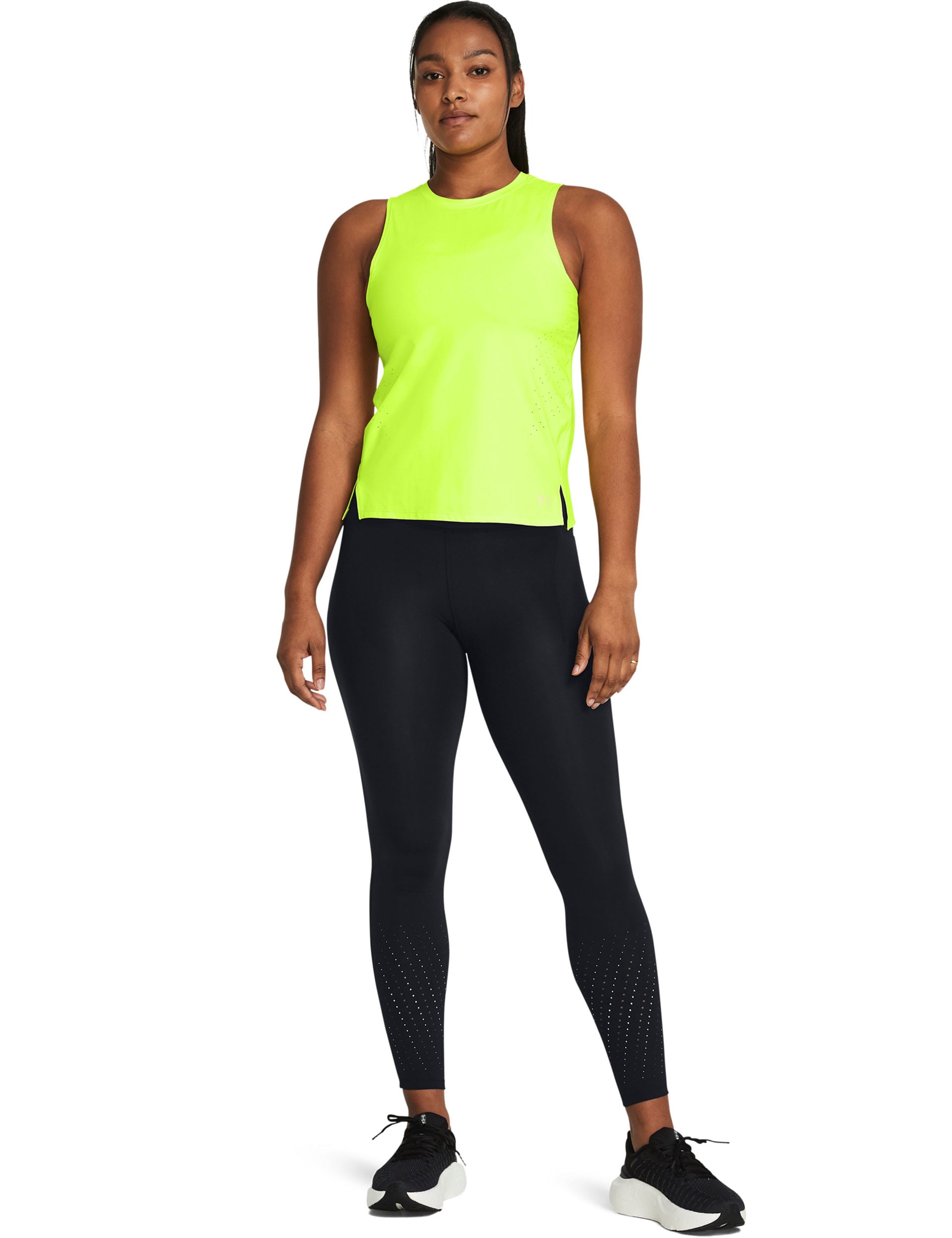 Under Armour Women's Launch Elite High Waisted 7/8 Leggings - M - Black, Black