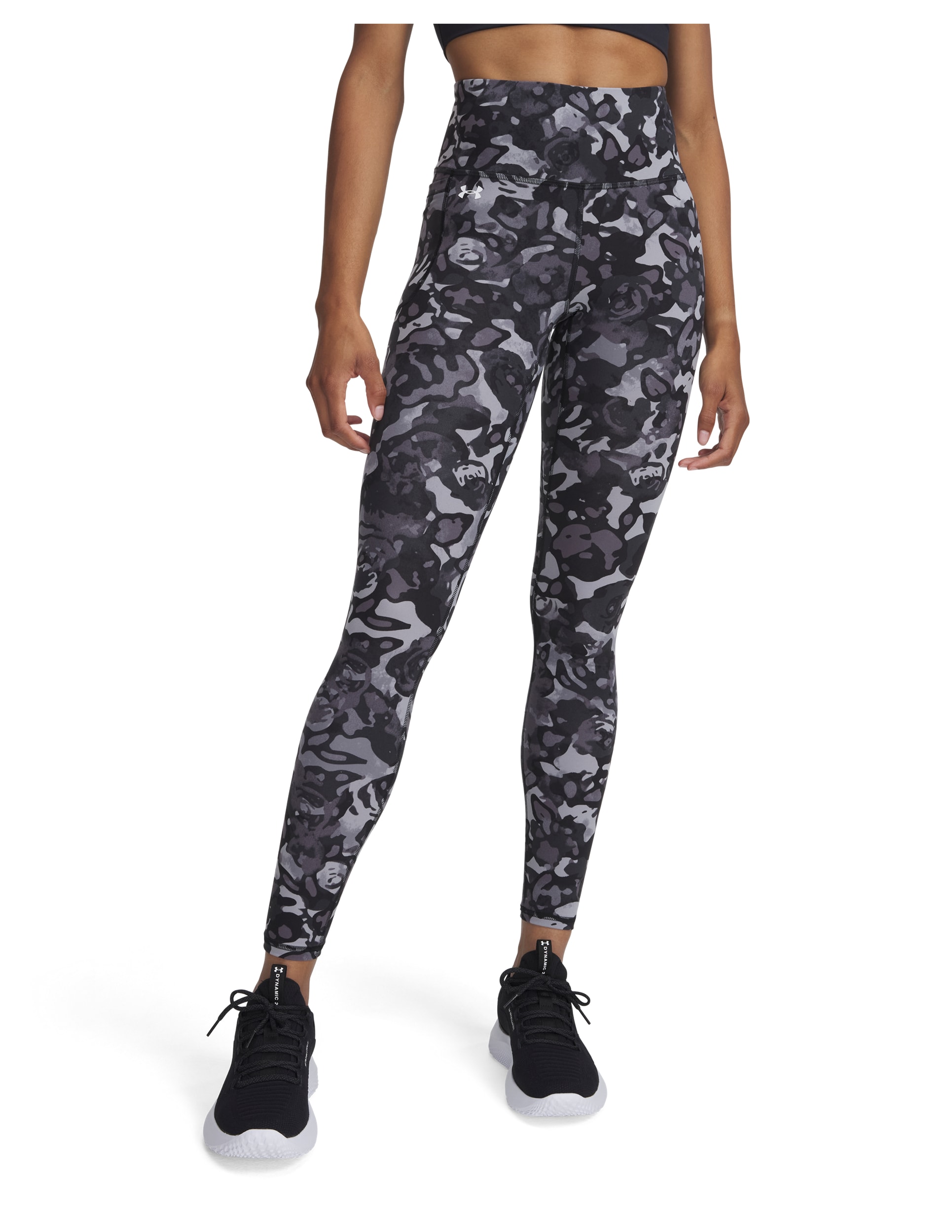 Under Armour Women's Motion Printed High Waisted Leggings - Black Mix, Black Mix