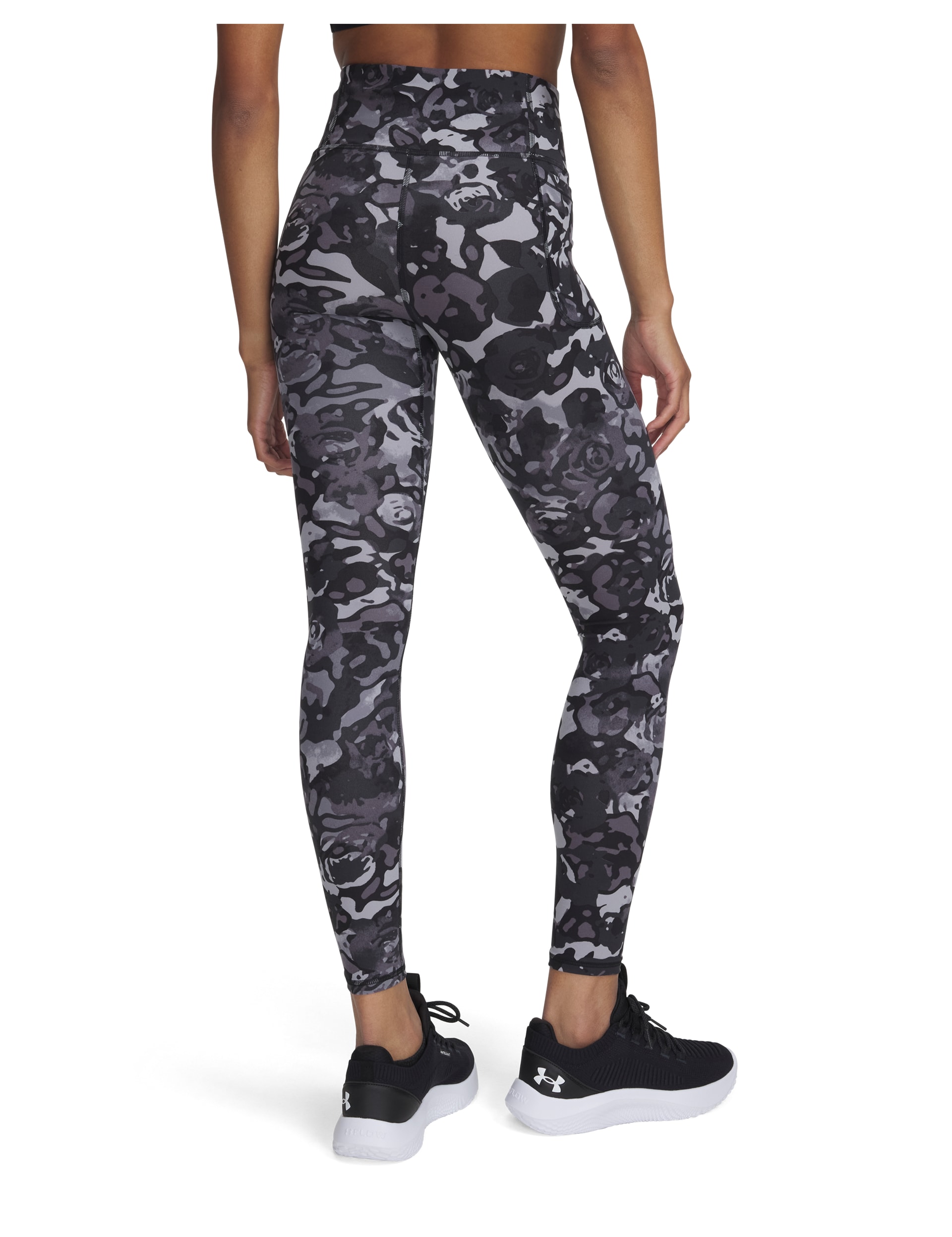 Under Armour Women's Motion Printed High Waisted Leggings - Black Mix, Black Mix