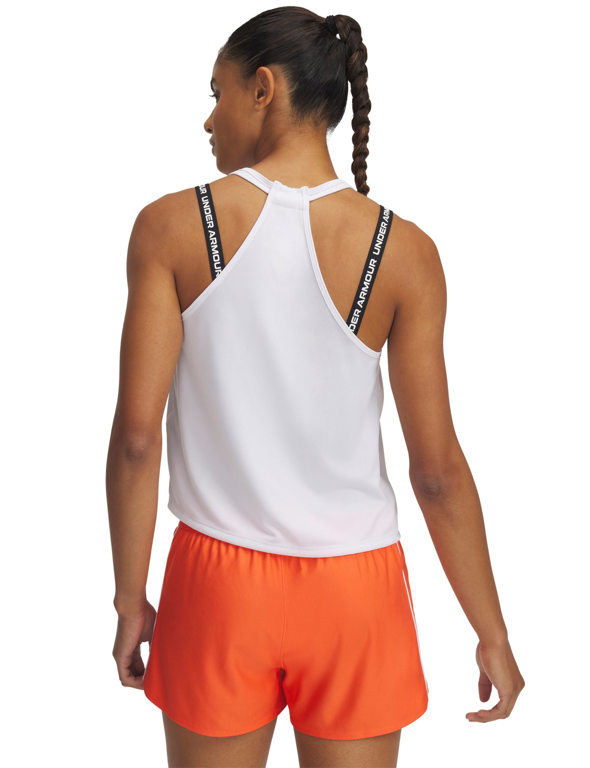 Under Armour Women's Tech Swing Scoop Neck Racer Back Vest Top - L - White, Black,White