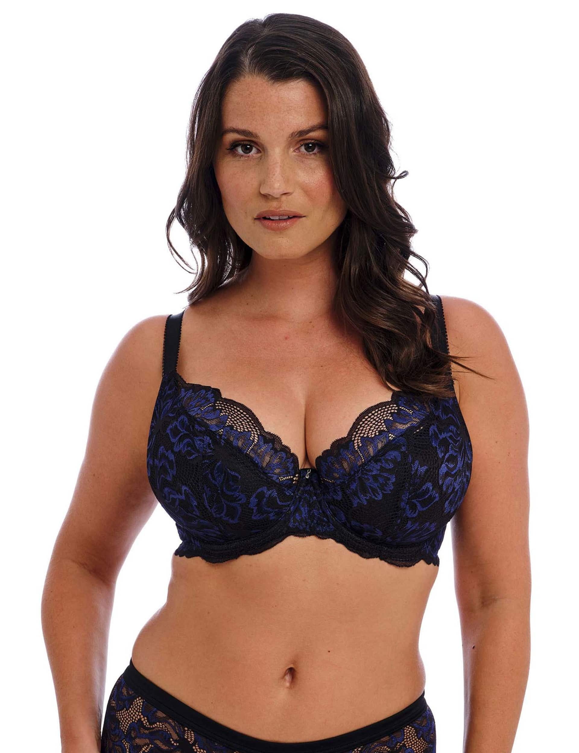 Fantasie Women's Lace Wired Full Cup Bra - 36DD - Black Mix, Black Mix