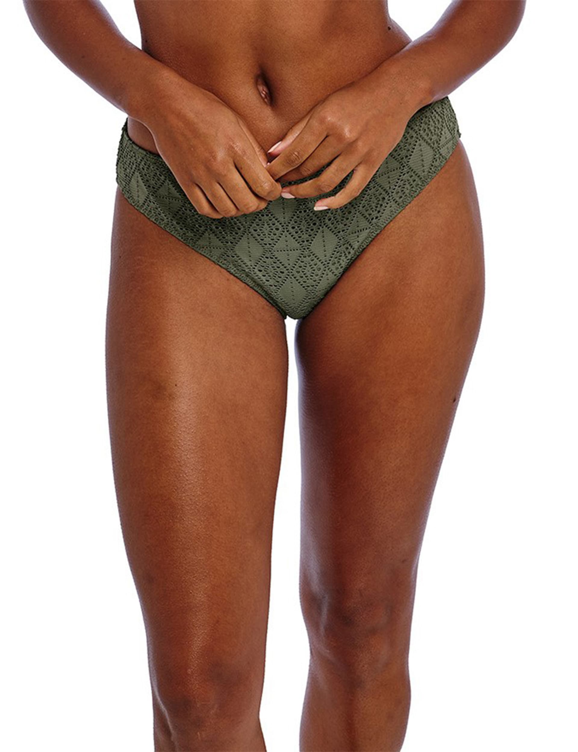 Freya Women's Nomad Nights High Leg Bikini Bottoms - Green, Green