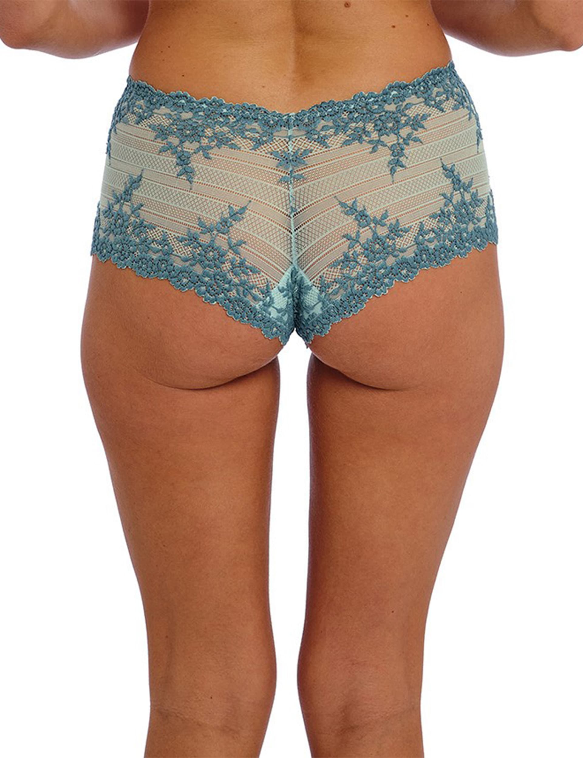 Wacoal Women's Embrace Lace Low Rise Knicker Shorts - Light Blue, Light Blue,Beige Mix,Black Mix