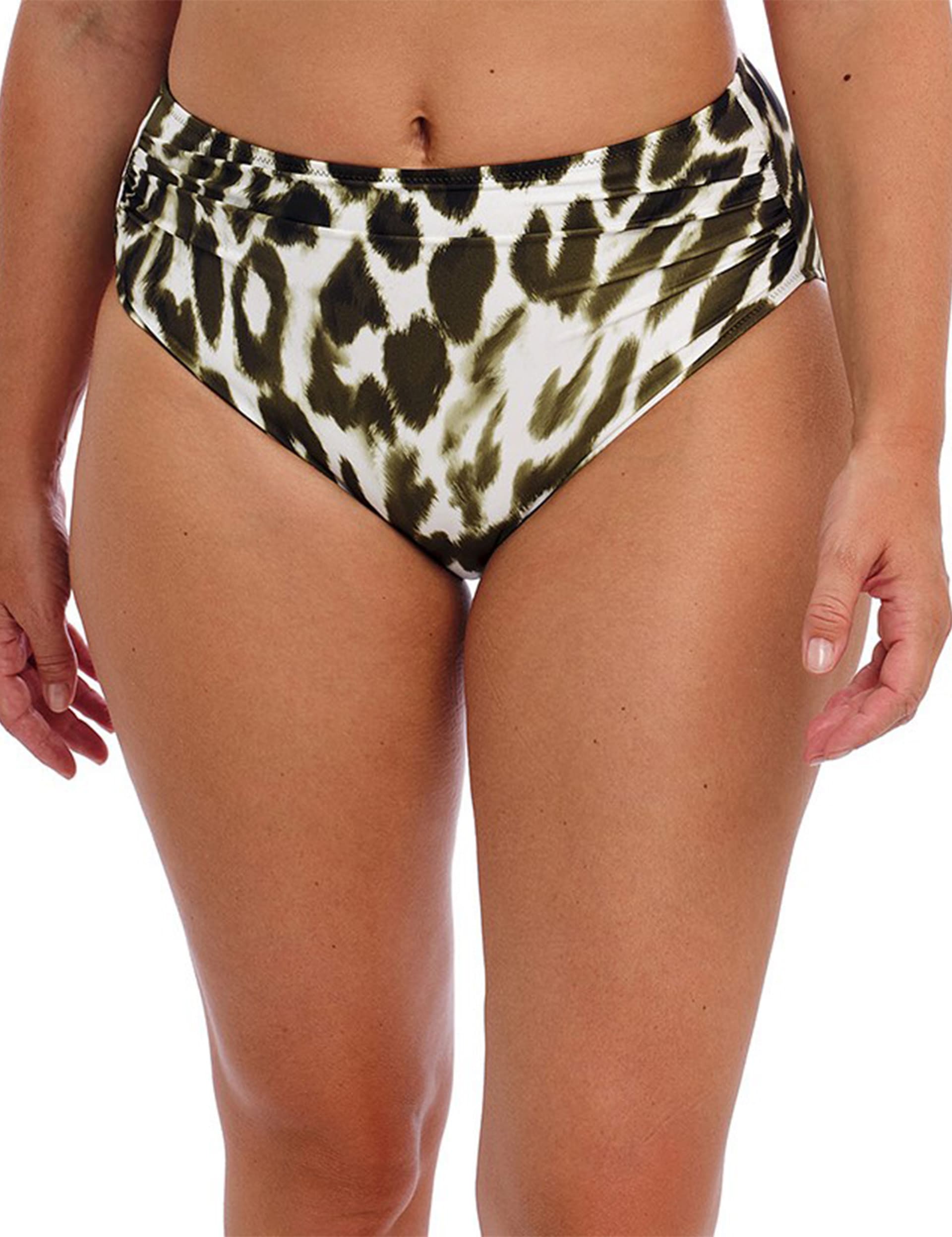 Fantasie Women's Cabo Verde Animal Print Bikini Bottoms - Green Mix, Green Mix