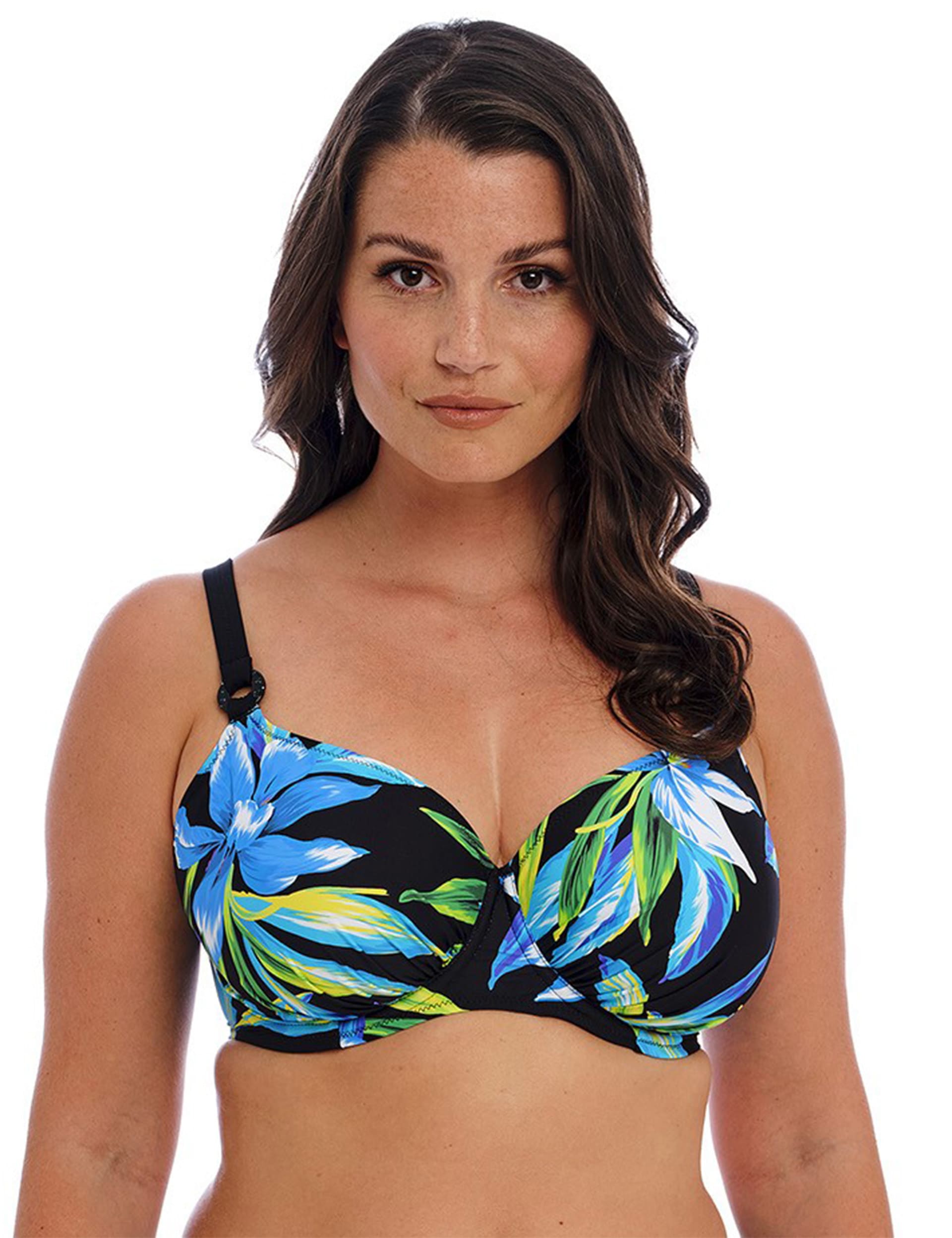 Fantasie Women's Talm Beach Wired Bikini Top - 40F - Black Mix, Black Mix