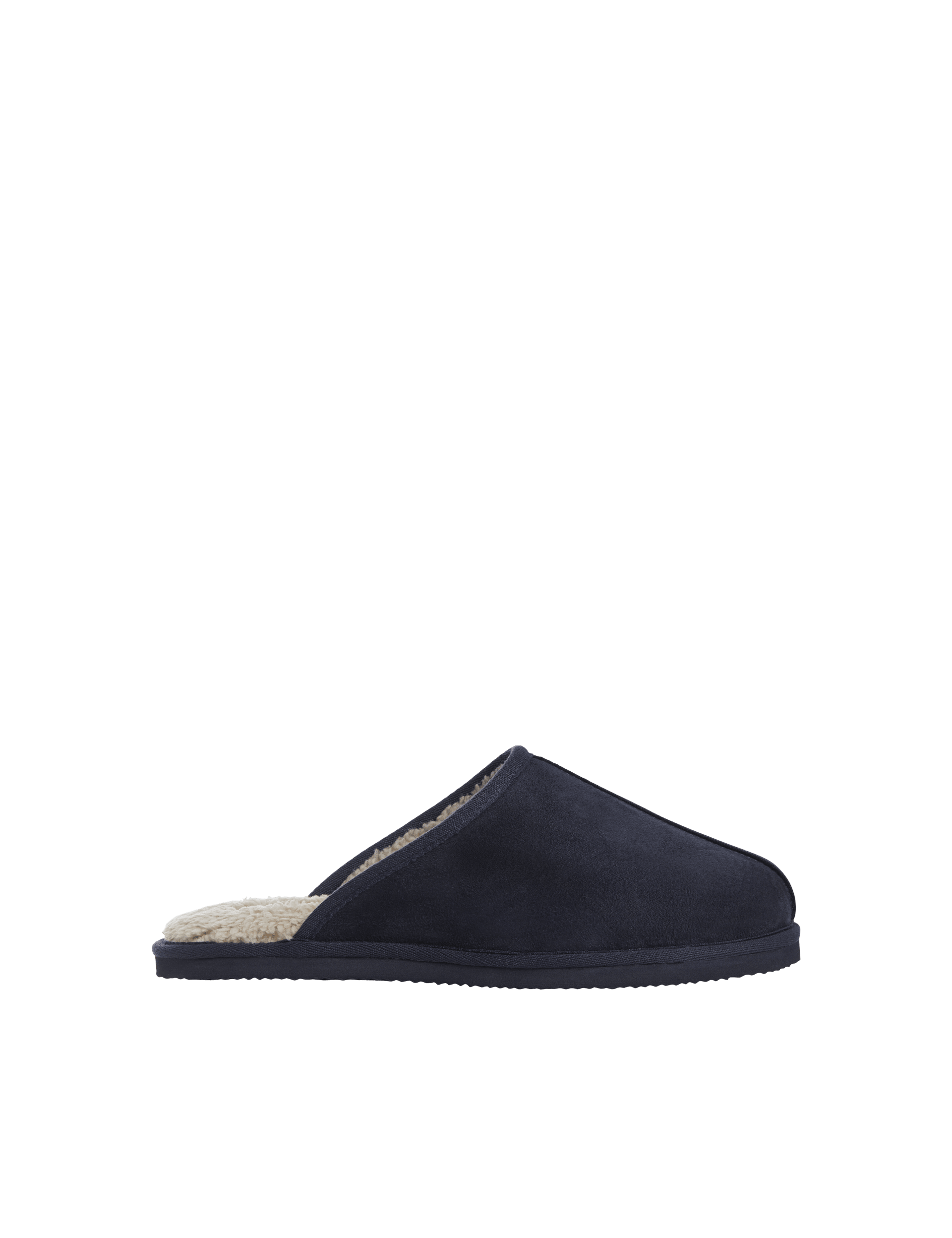 Jack & Jones Men's Fleece Lined Mule Slippers - 9 - Navy, Navy