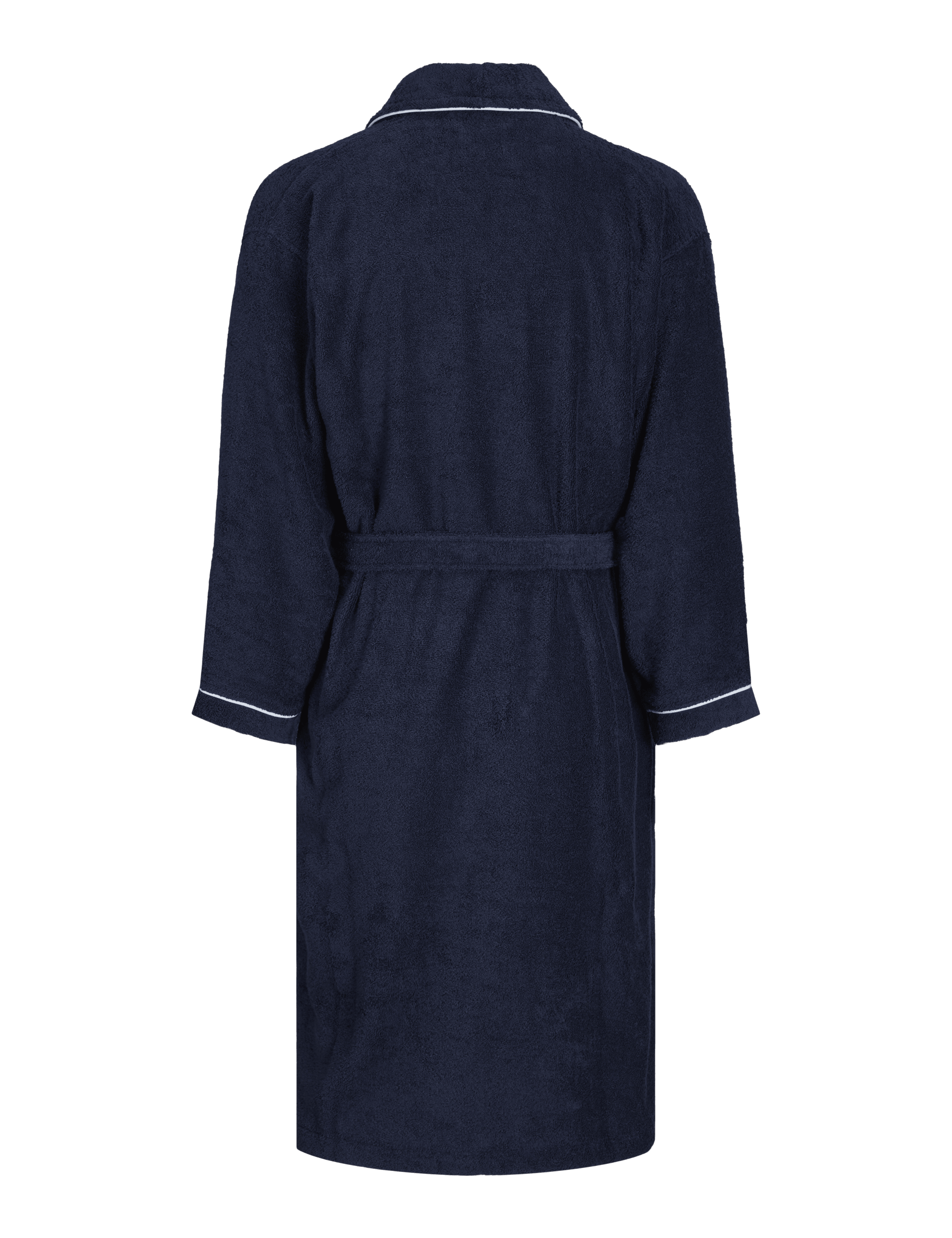 Jack & Jones Men's Pure Cotton Logo Hooded Dressing Gown - S-M - Navy, Navy