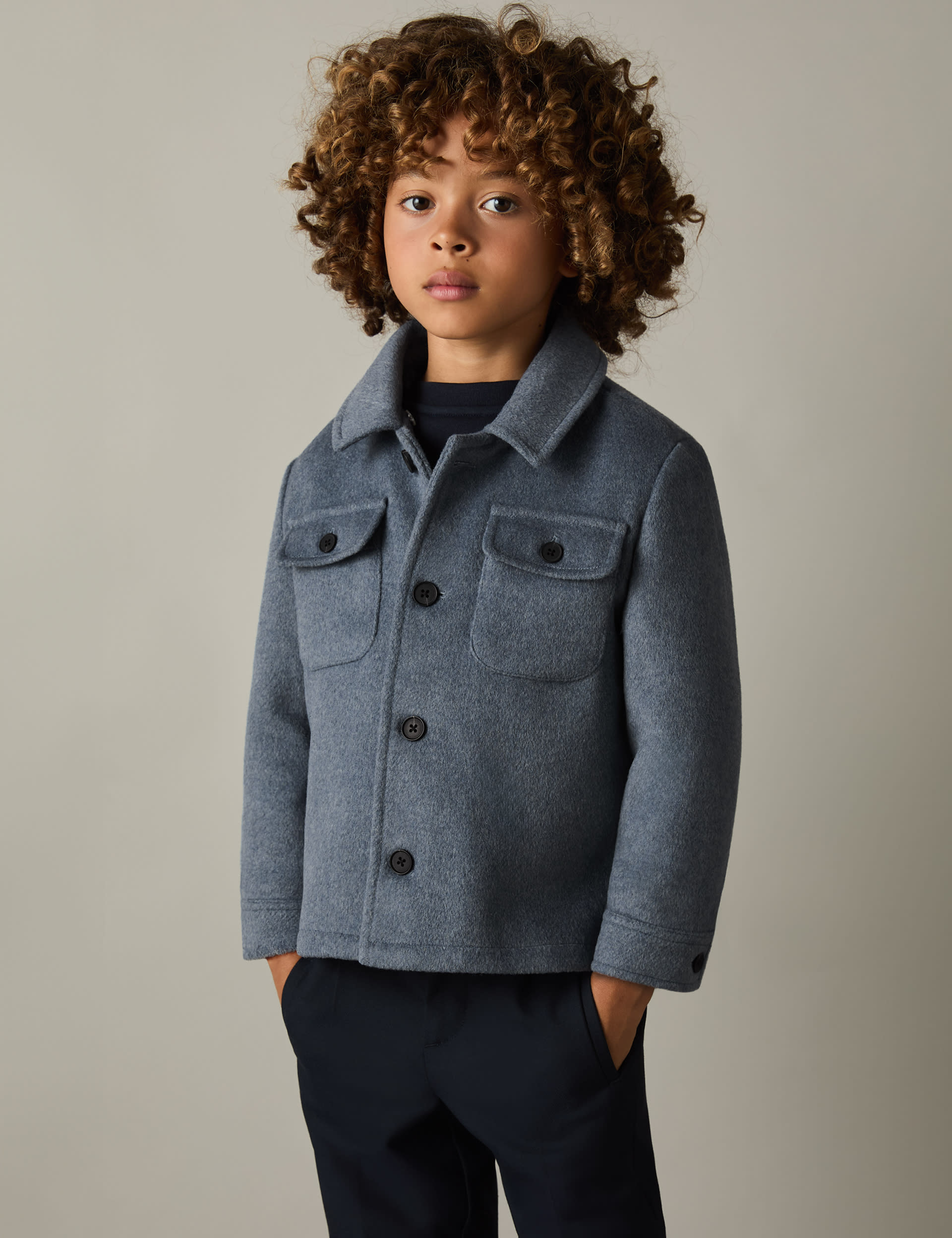 Reiss Boys Hooded Jacket (3-14 Yrs) - 10-11 - Blue, Blue