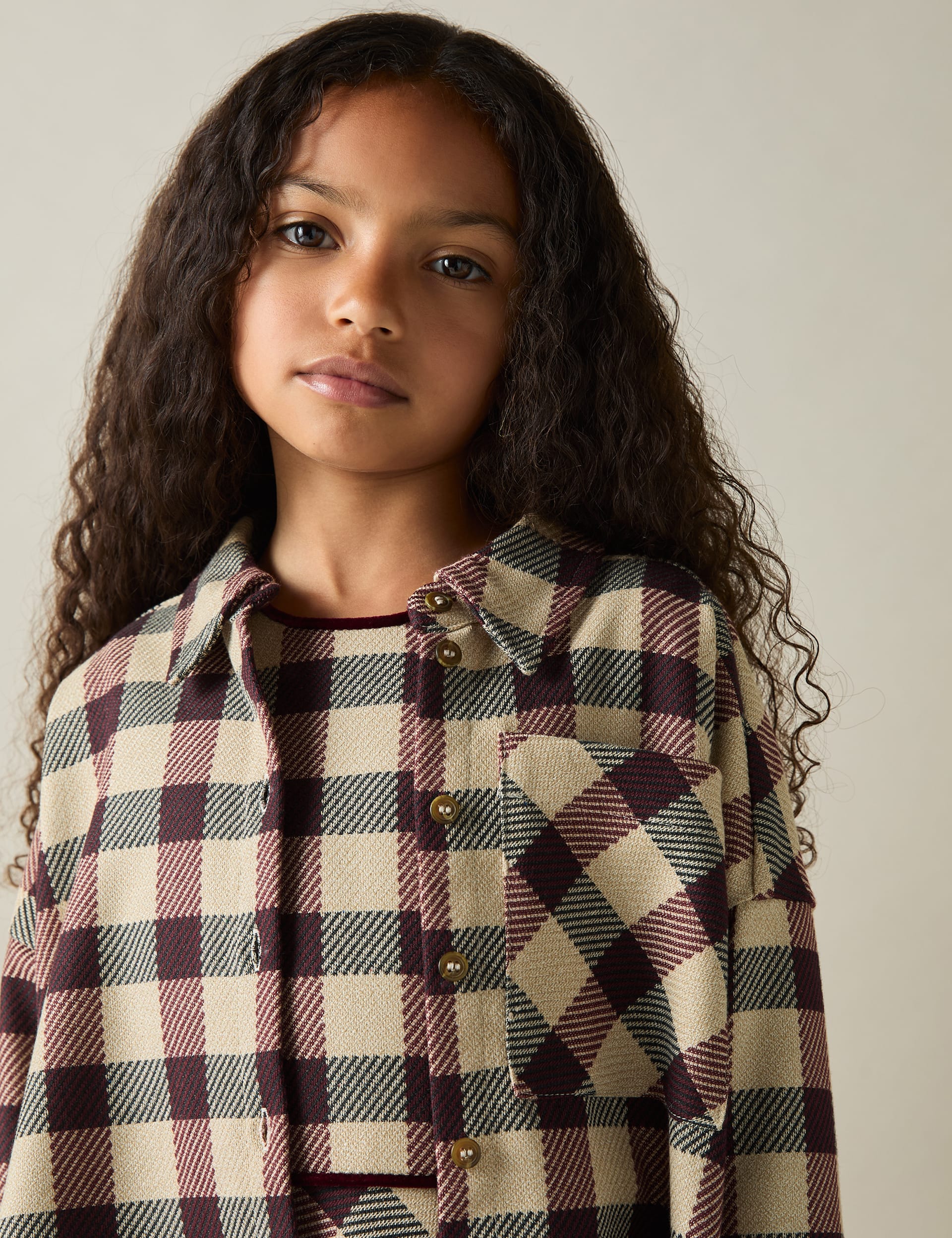 Reiss Girls Checked Shirt (4-14 Yrs) - 8-9 Y - Red, Red