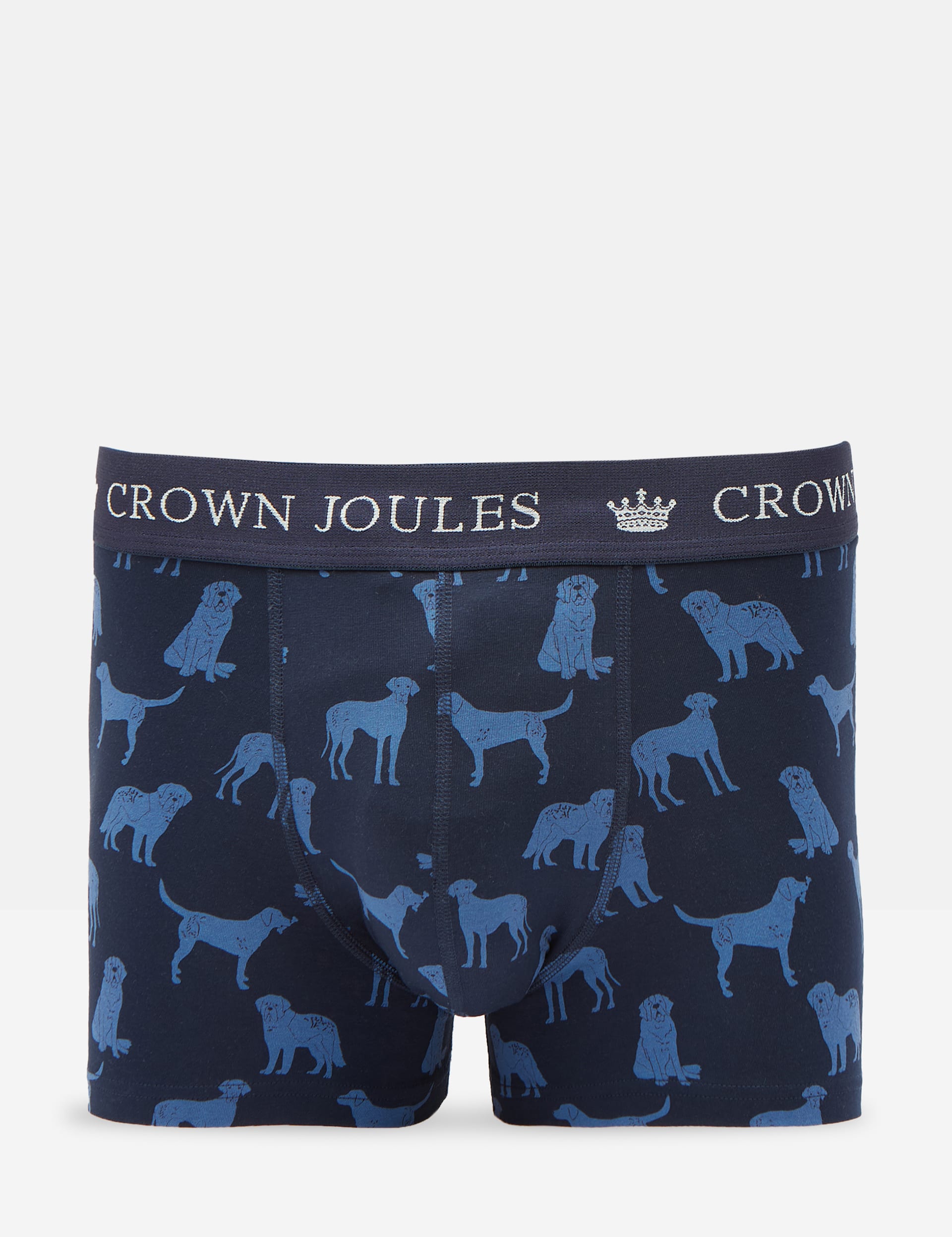 Joules Men's 2 Pack Jersey Animal Print Boxers - Navy Mix, Navy Mix