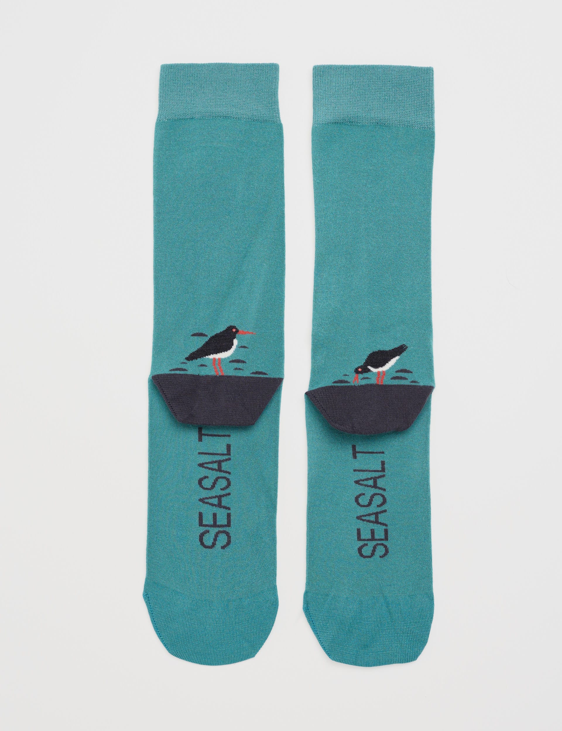 Seasalt Cornwall Men's Seabird Socks - Green Mix, Green Mix