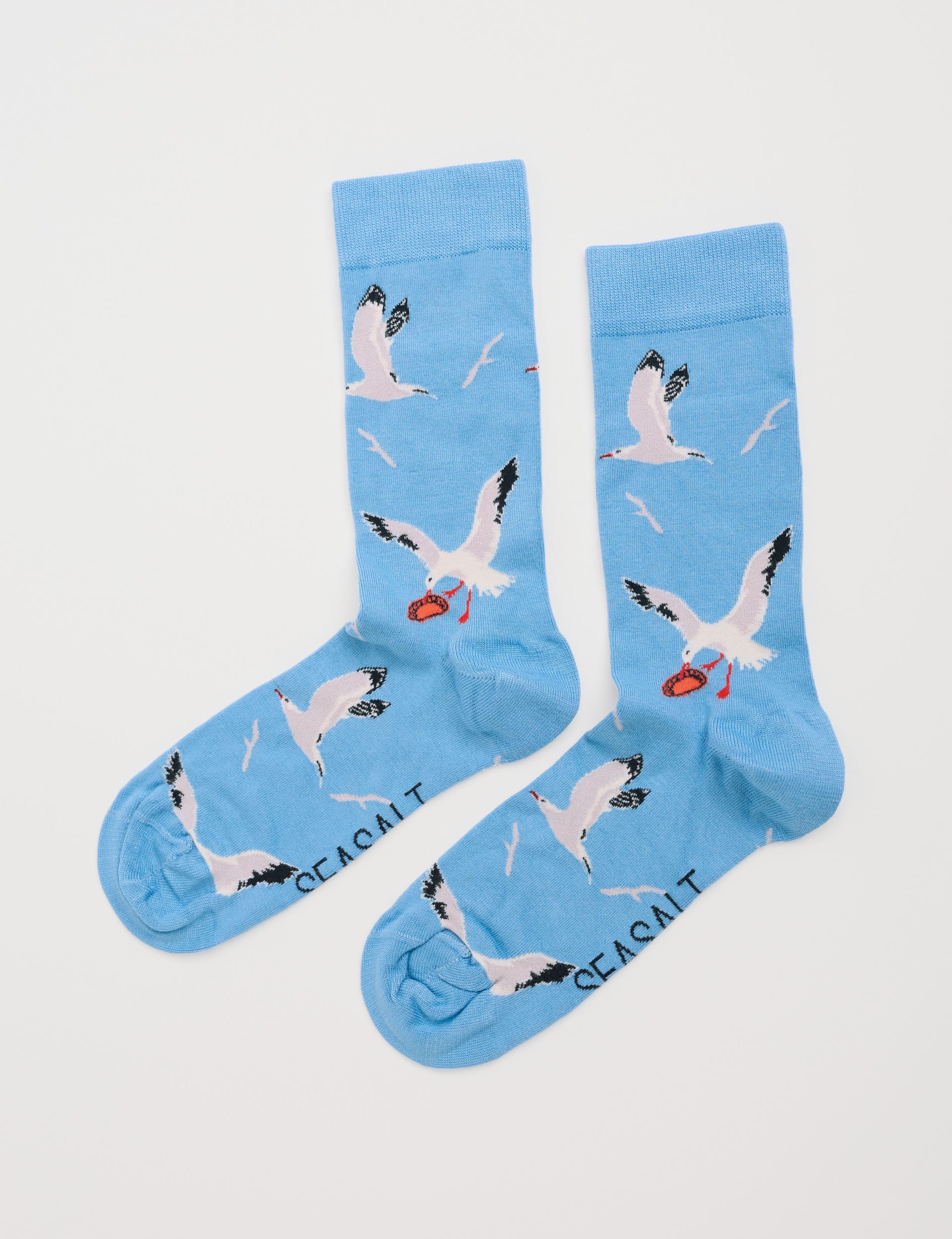 Seasalt Cornwall Men's Seagulls Socks - Blue Mix, Blue Mix