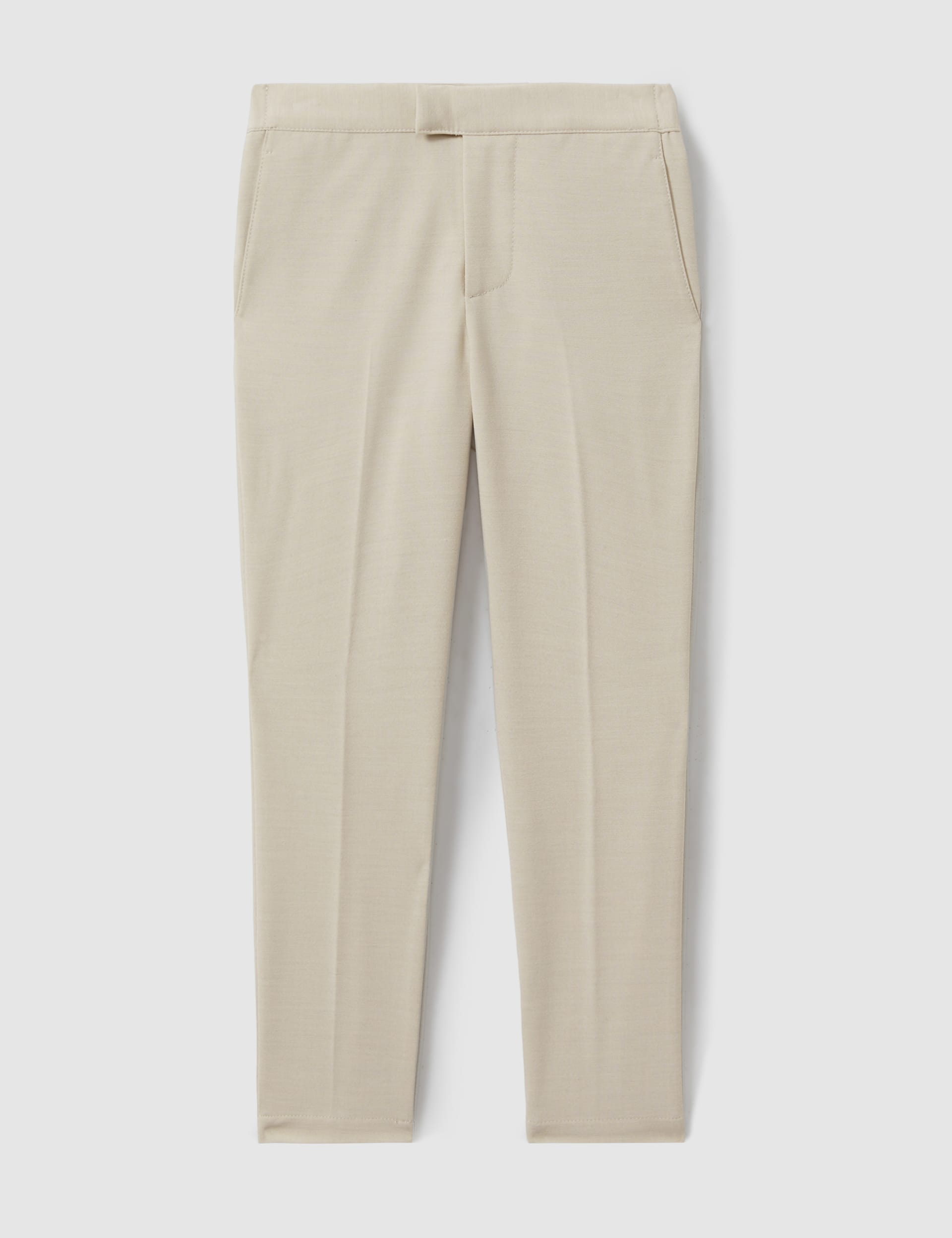 Reiss Boys Flat Front Trousers (3-14 Yrs) - 10-11 - Stone, Stone,Dark Blue