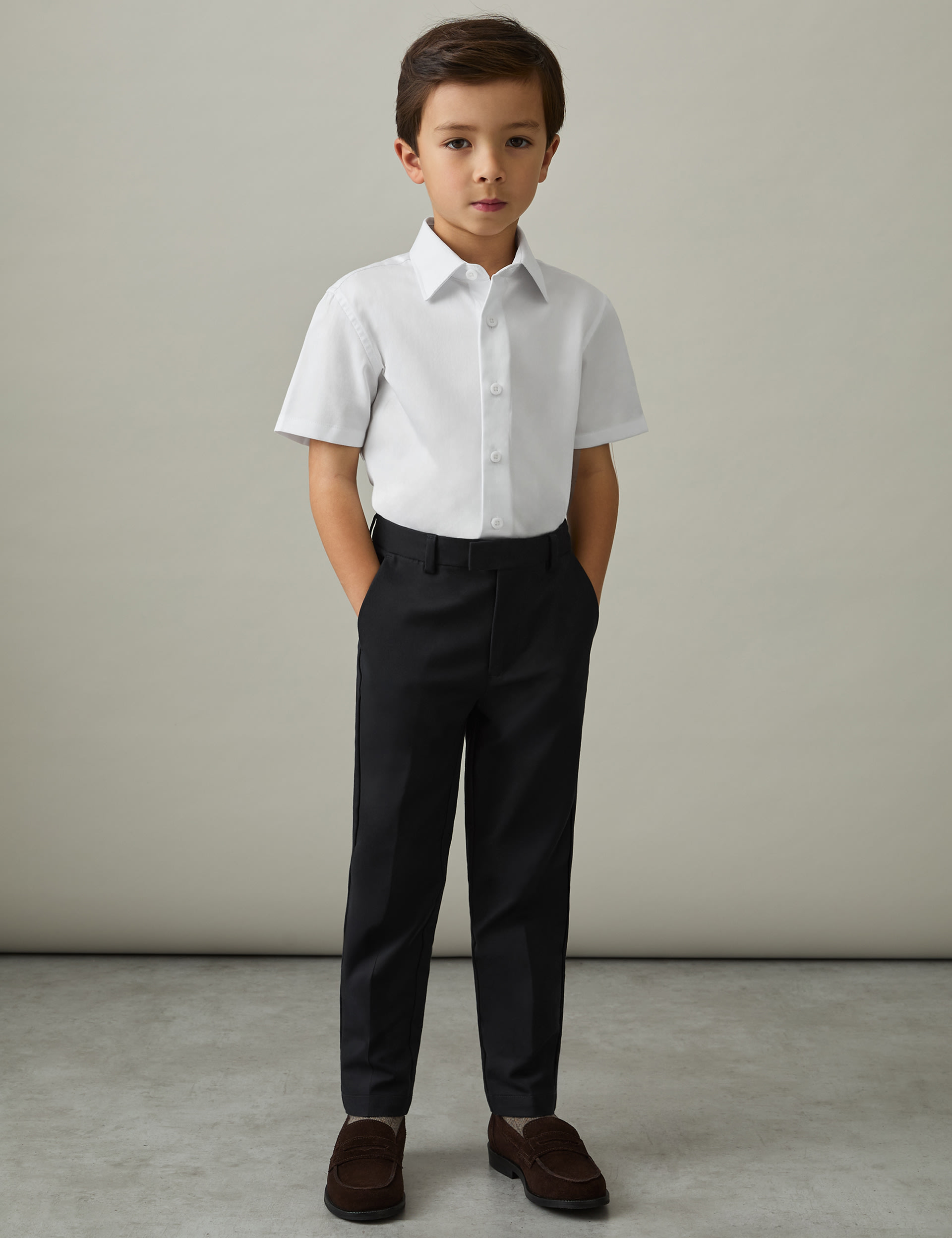 Reiss Boys Pure Cotton Shirt (3-14 Yrs) - 9-10Y - White, White