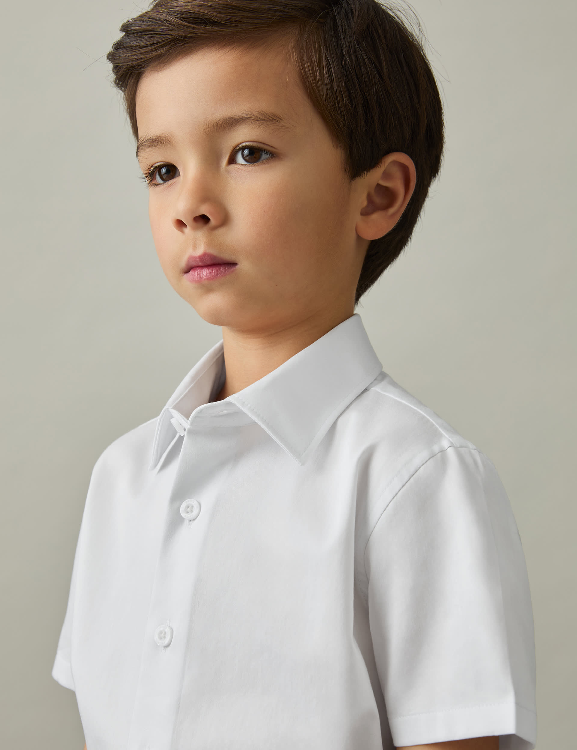 Reiss Boys Pure Cotton Shirt (3-14 Yrs) - 10-11 - White, White