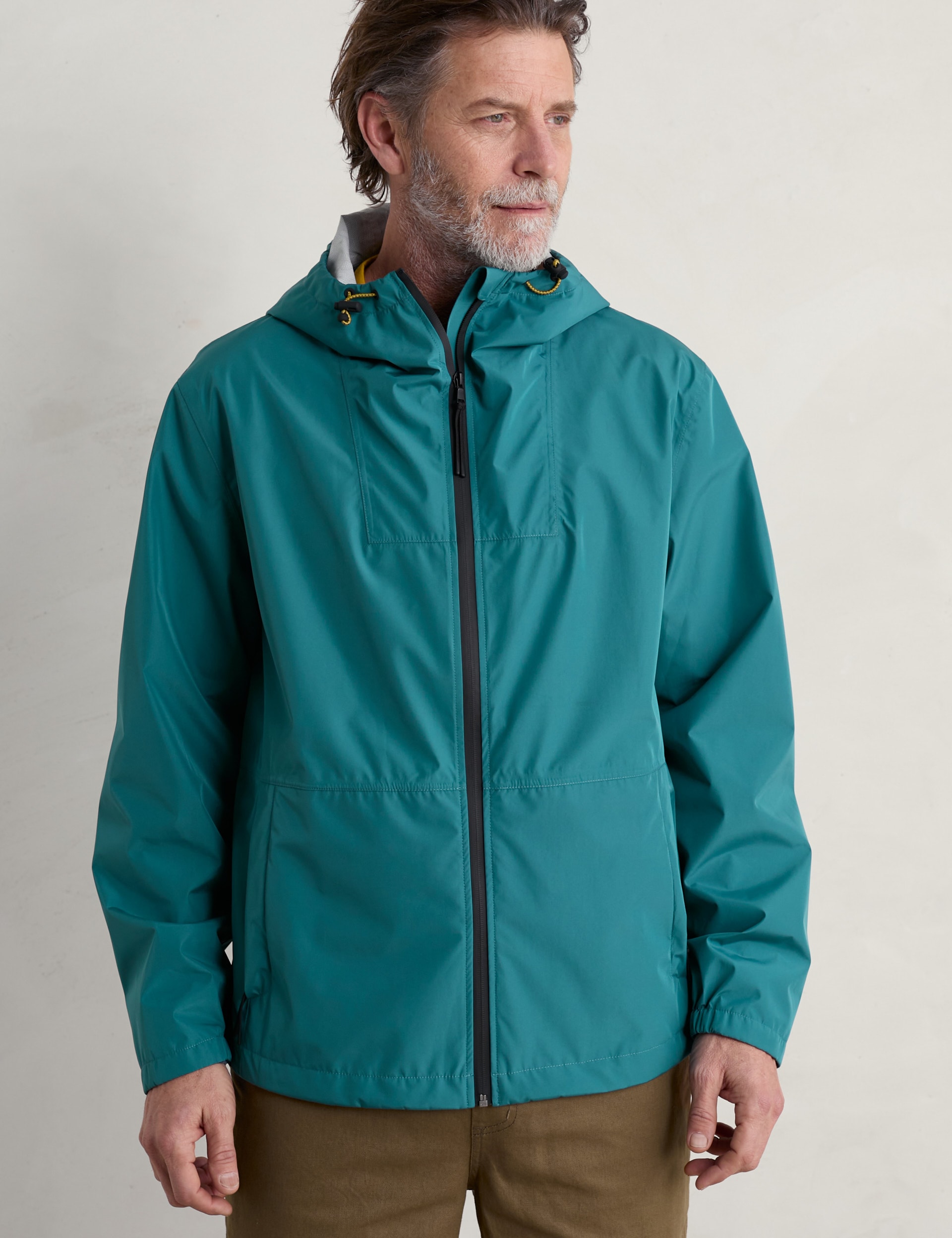 Seasalt Cornwall Men's Waterproof Mac - LREG - Teal, Teal