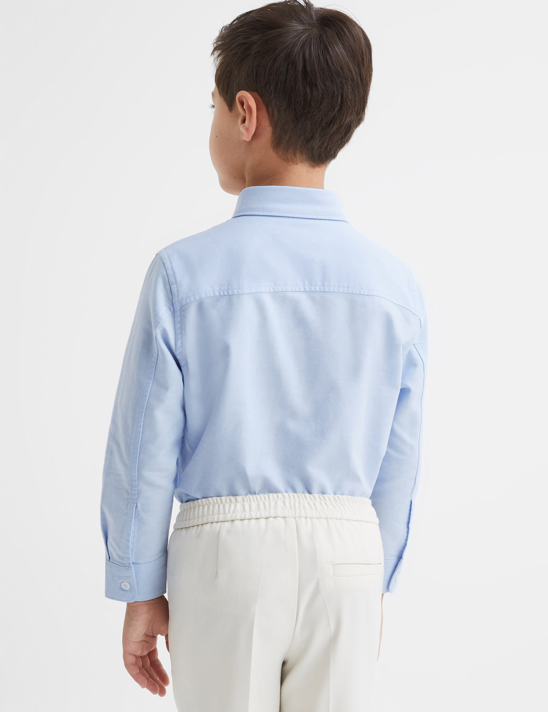 Reiss Boys Pure Cotton Shirt (3-14 Yrs) - 10-11 - Blue, Blue,White,Dark Blue