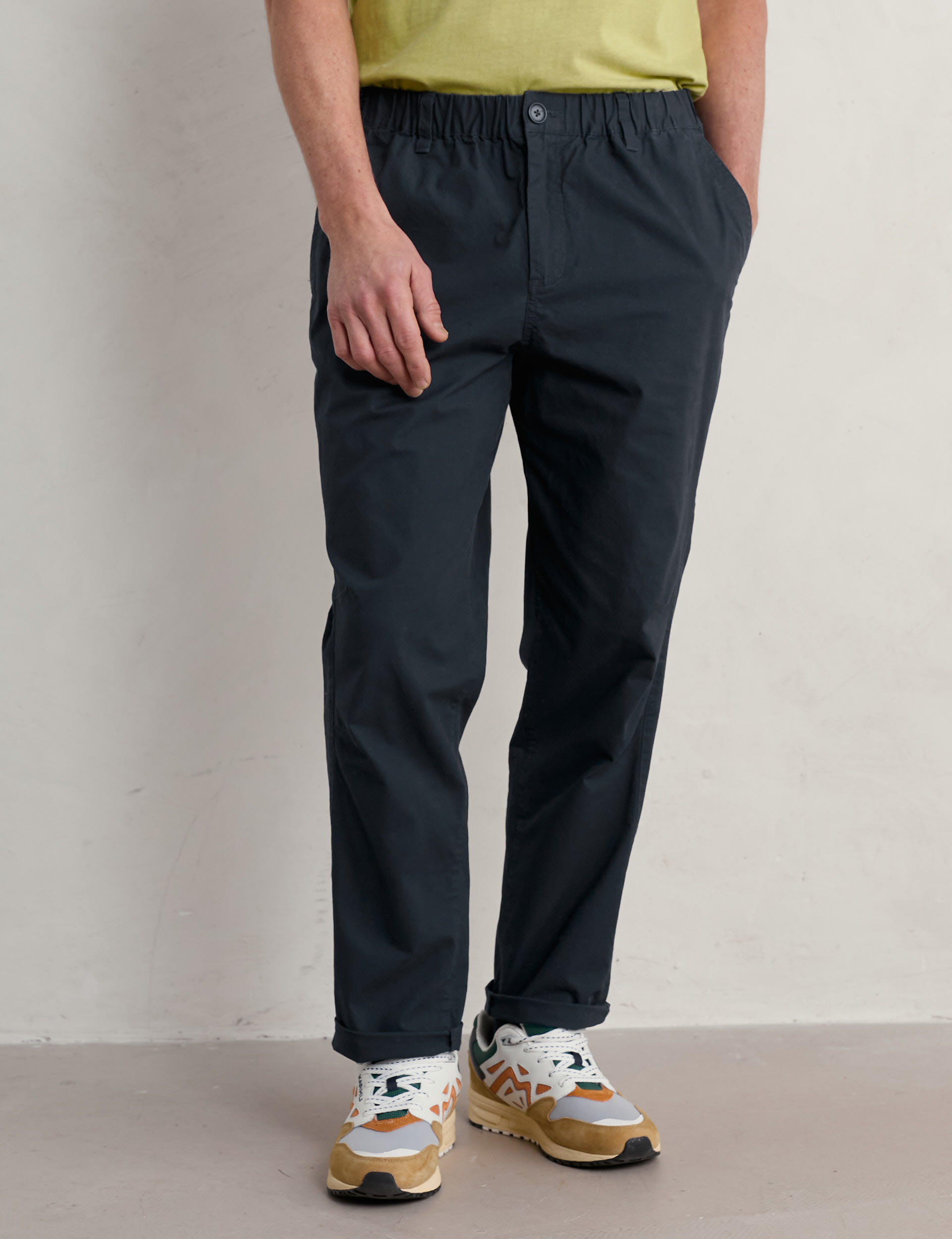 Seasalt Cornwall Men's Regular Fit Cotton Rich Cargo Trousers - Navy, Navy