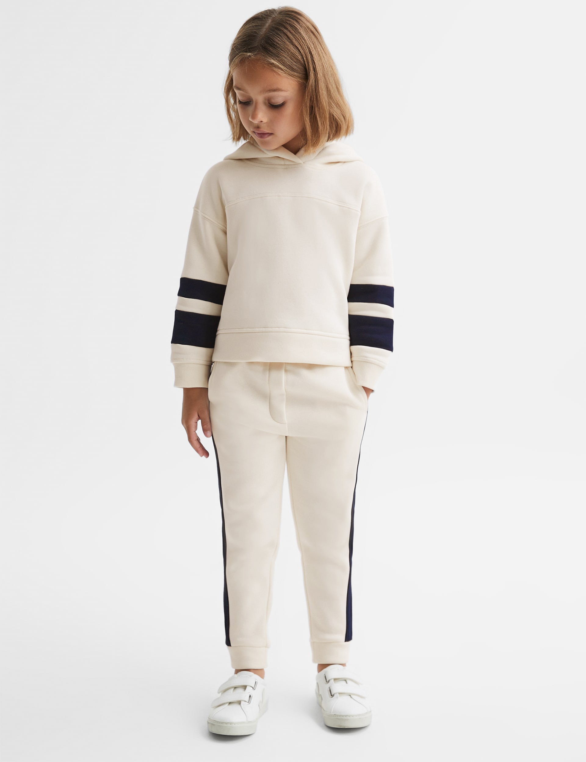 Reiss Girls Cotton Rich Top & Bottom Outfit (4-14 Yrs) - 13-14 - Cream, Cream